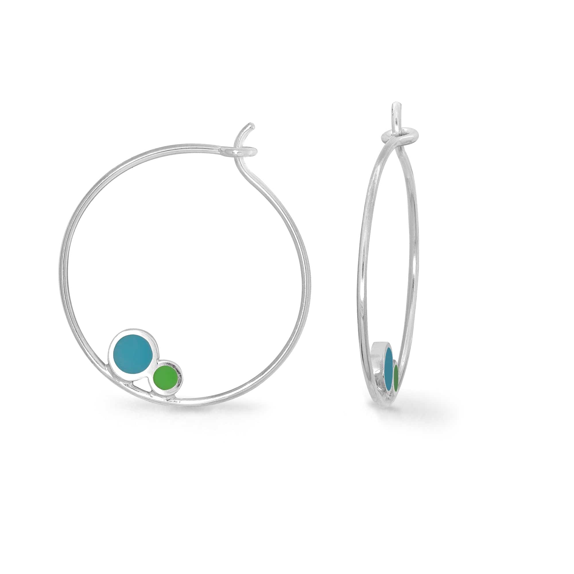 Aiko Hoops with Color Bubbles