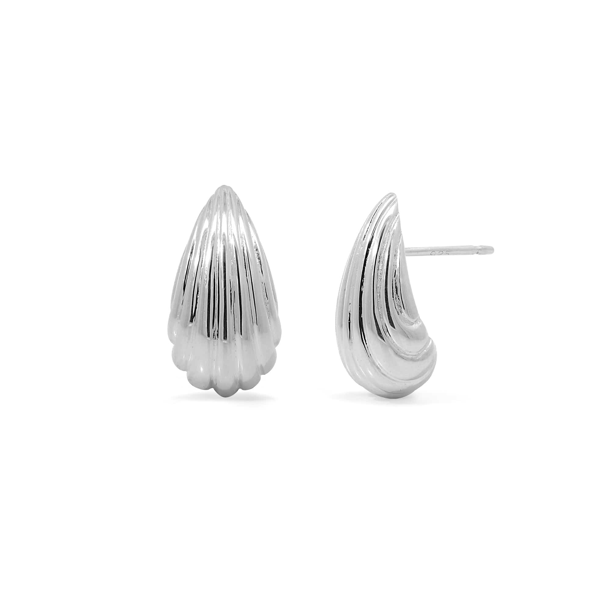 Aliana Textured Teardrop Earrings