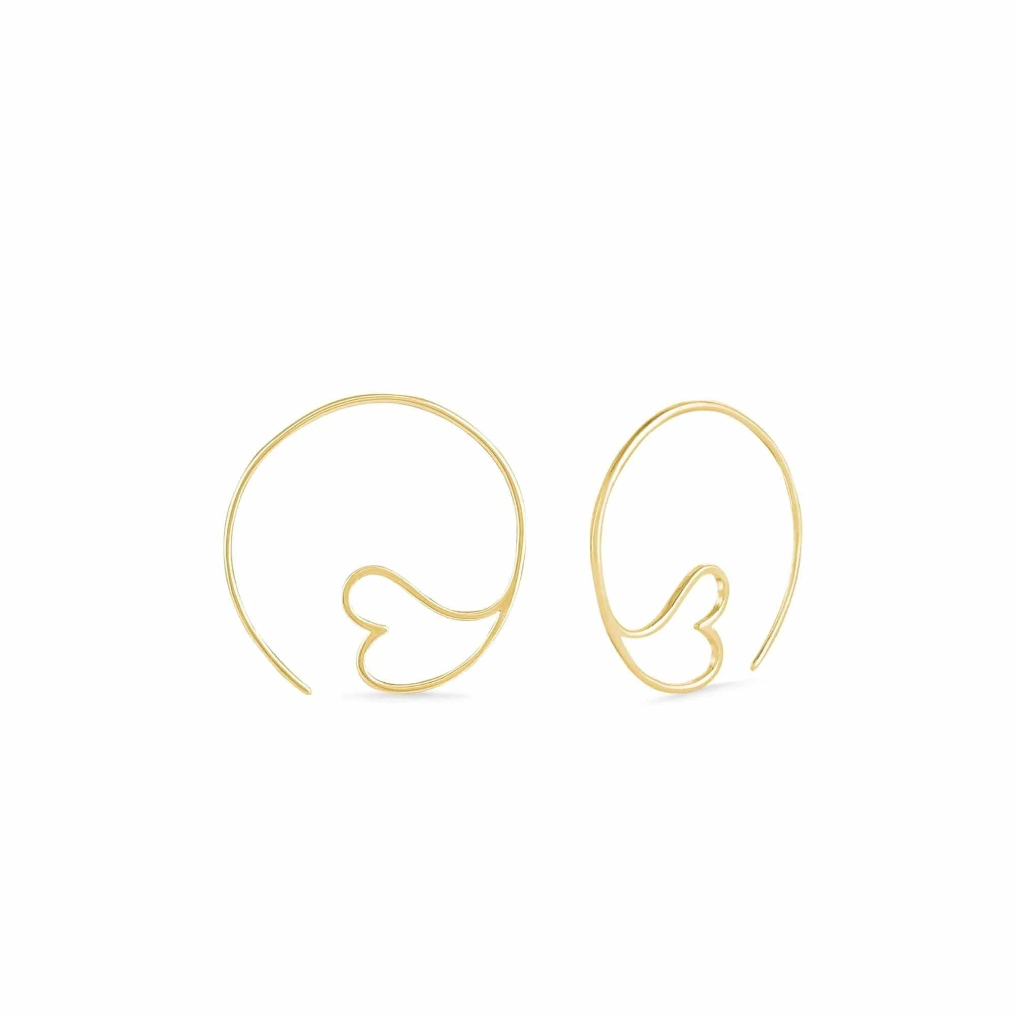 Amore Heart Pull Through Hoops - Image 5