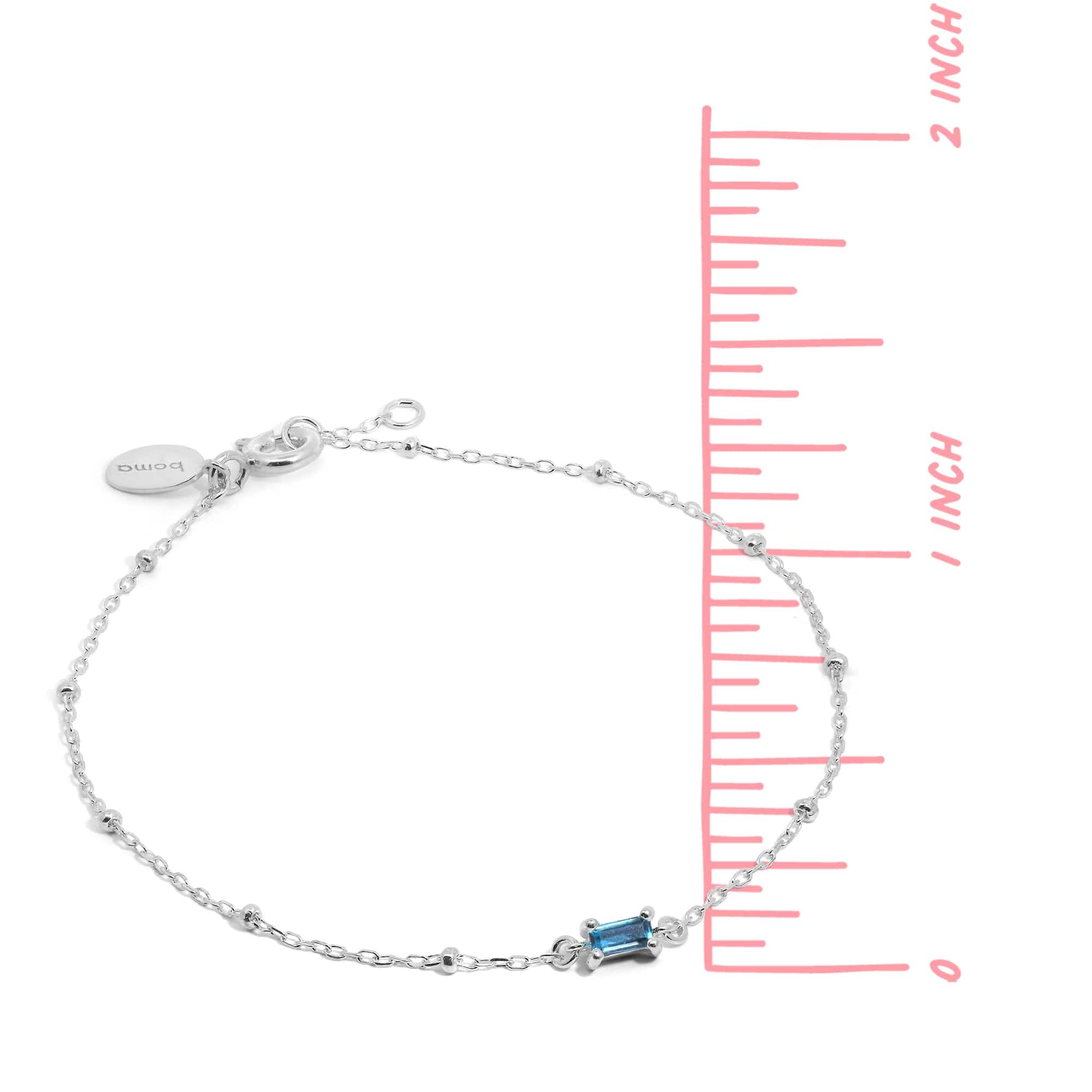 Aria Baguette Gemstone Bracelet - Image 4