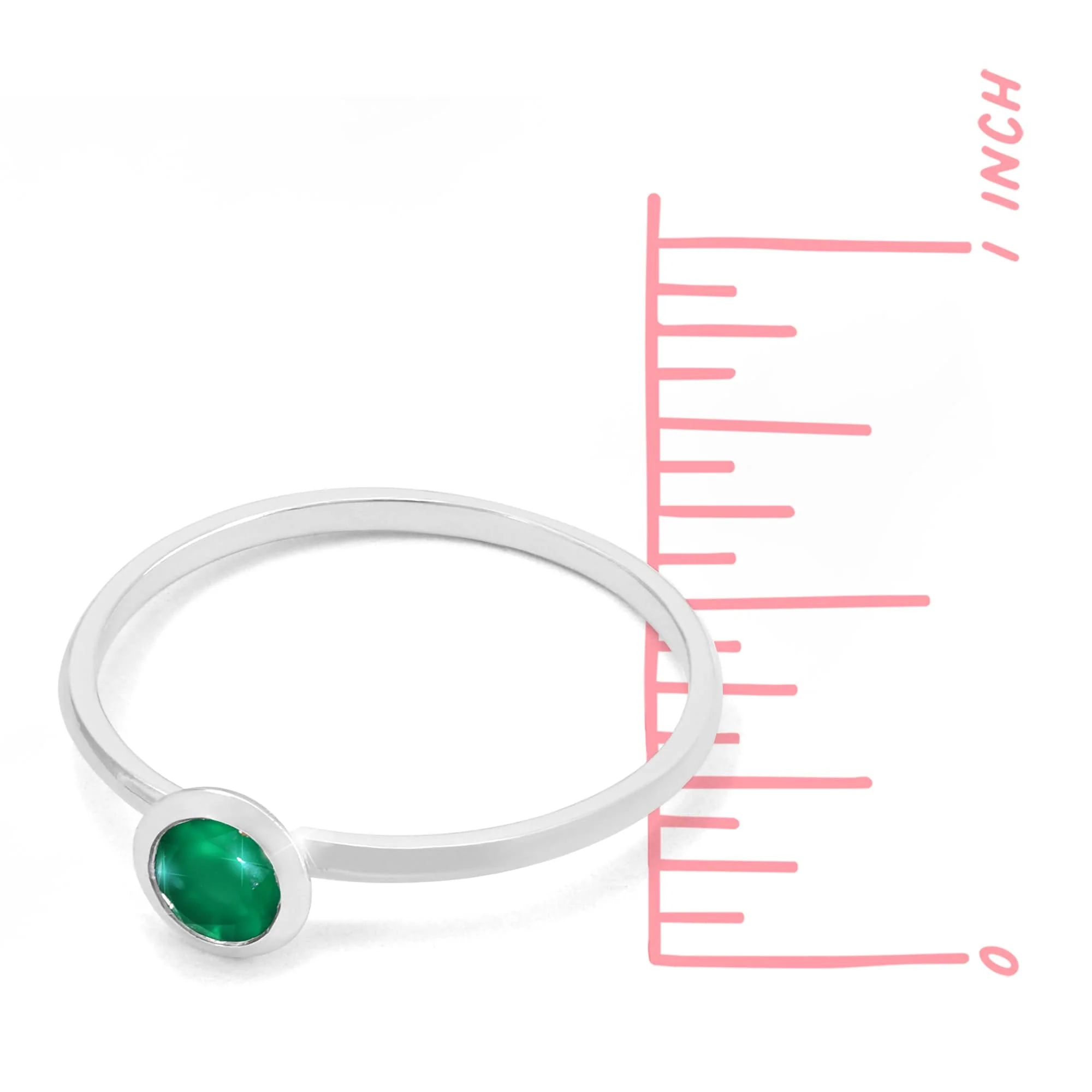 Aria Bezel Gemstone Ring - Image 12