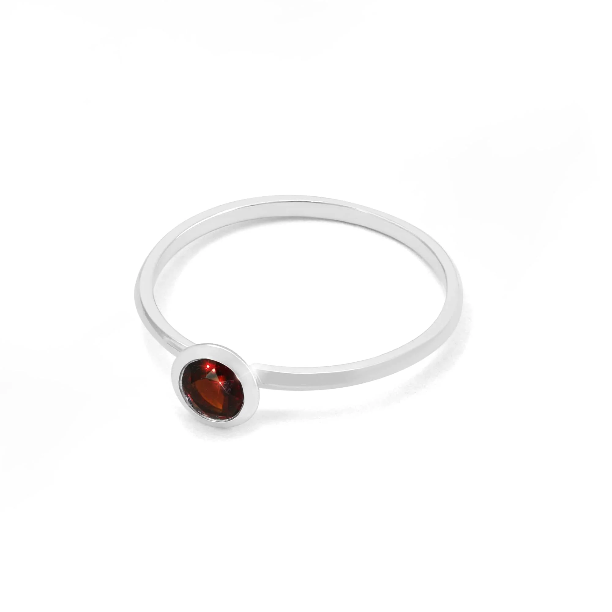 Aria Bezel Gemstone Ring - Image 5