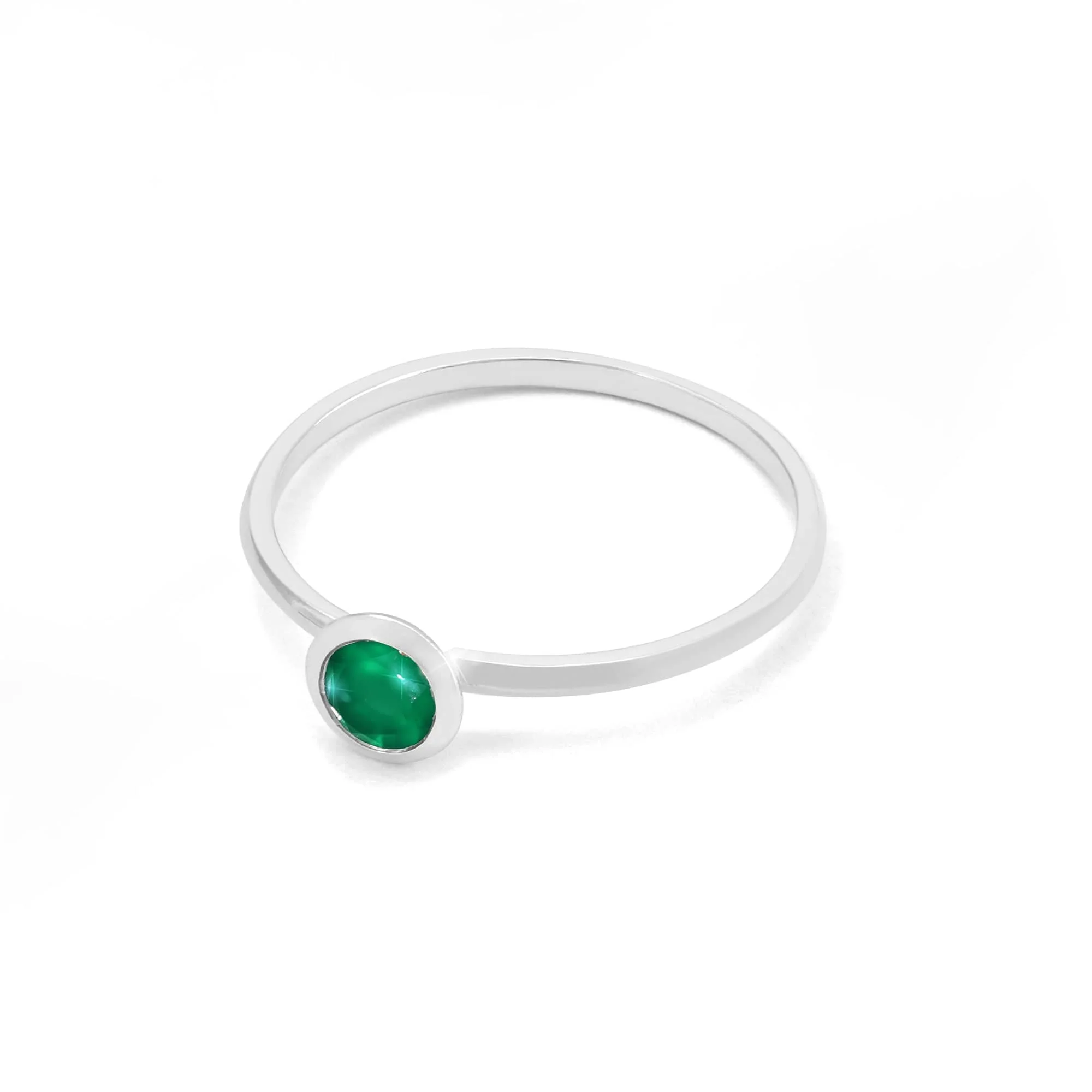 Aria Bezel Gemstone Ring - Image 8