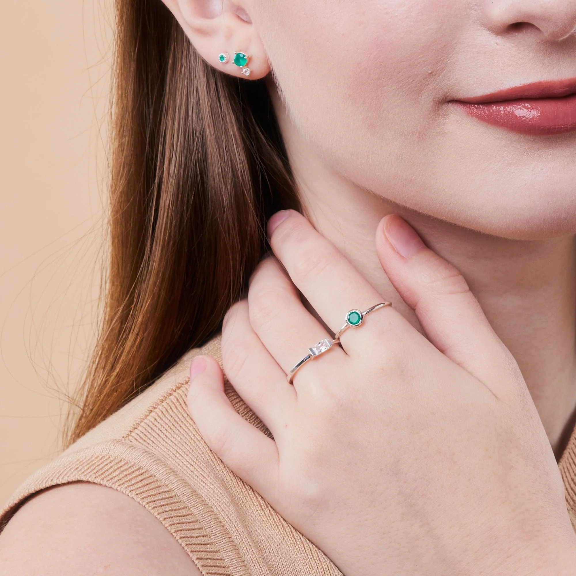 Aria Bezel Gemstone Ring - Image 9