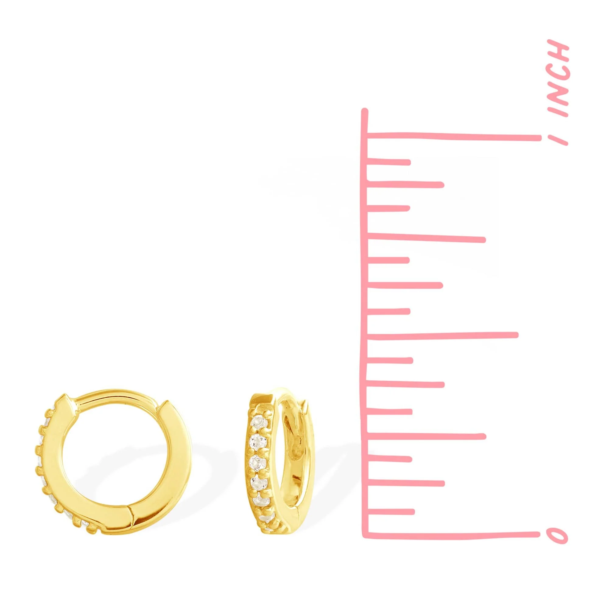 Aria Classic Gemstone Huggies - Image 7
