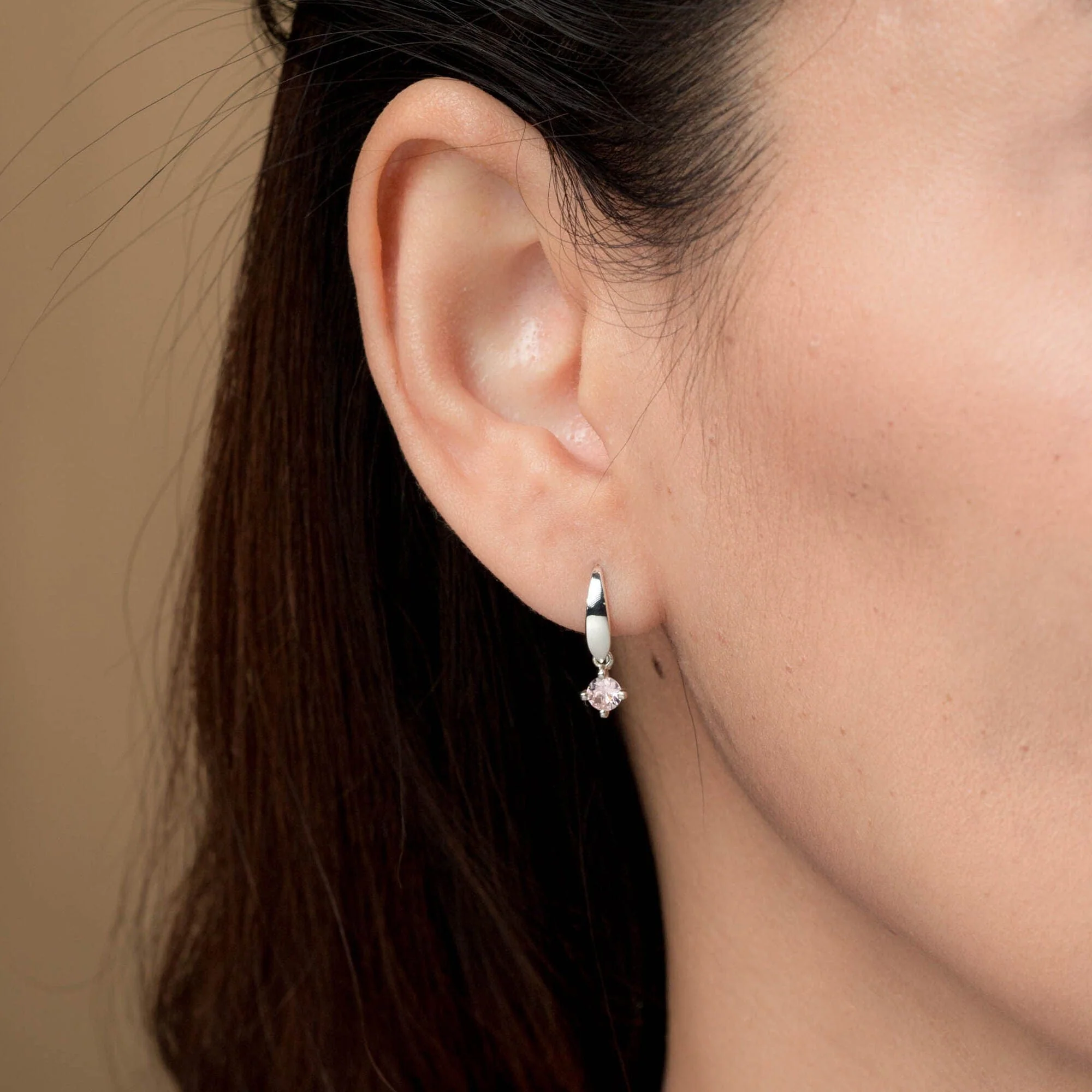 Aria Gemstone Open Drop Earring With Stone - Image 12