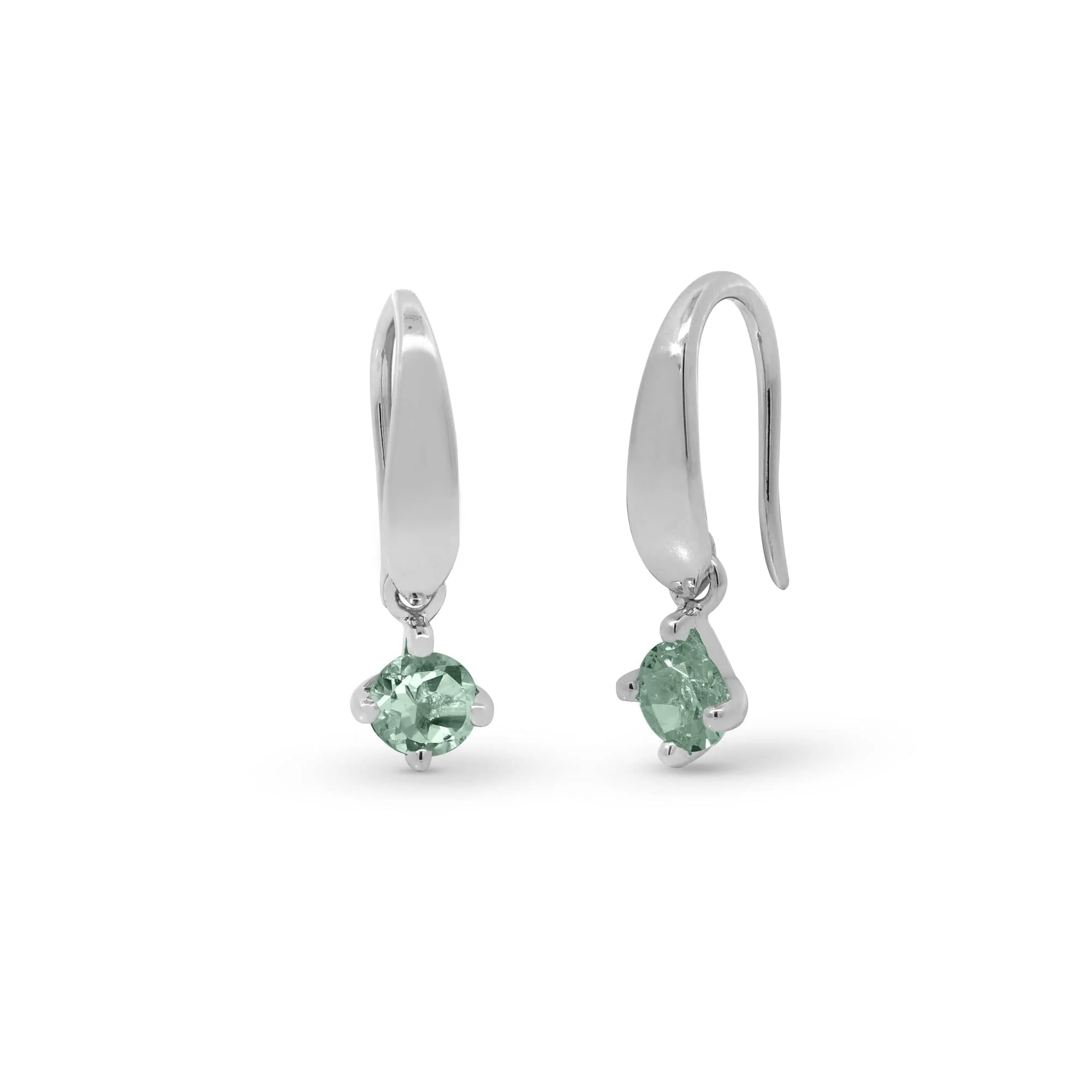 Aria Gemstone Open Drop Earring With Stone - Image 5