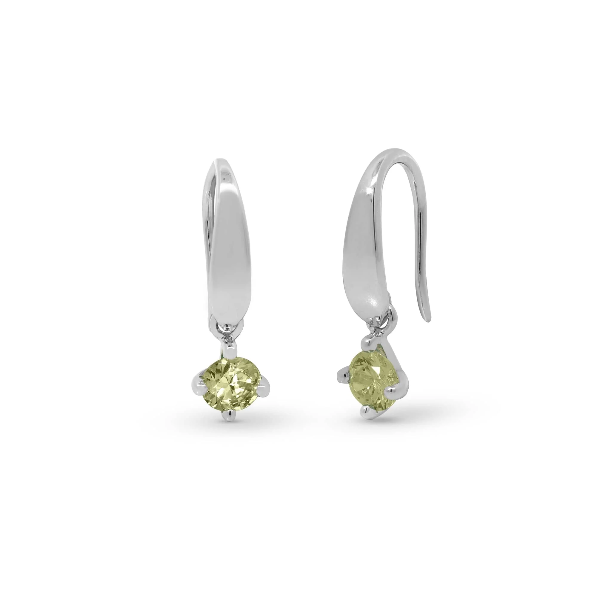 Aria Gemstone Open Drop Earring With Stone - Image 8