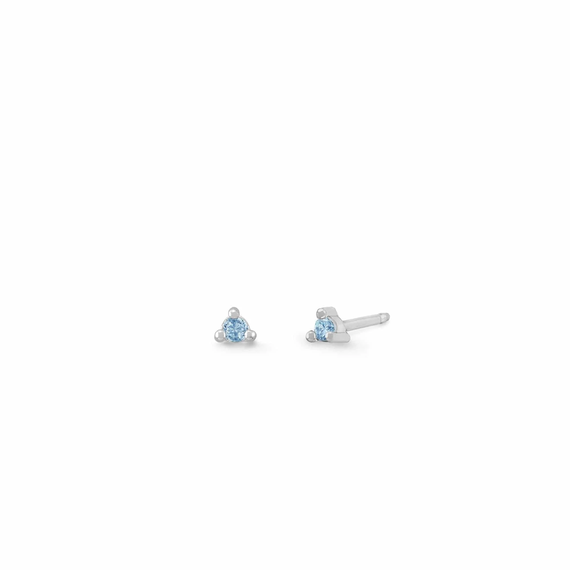 Aria Mini Dot Gemstone Studs - Image 3