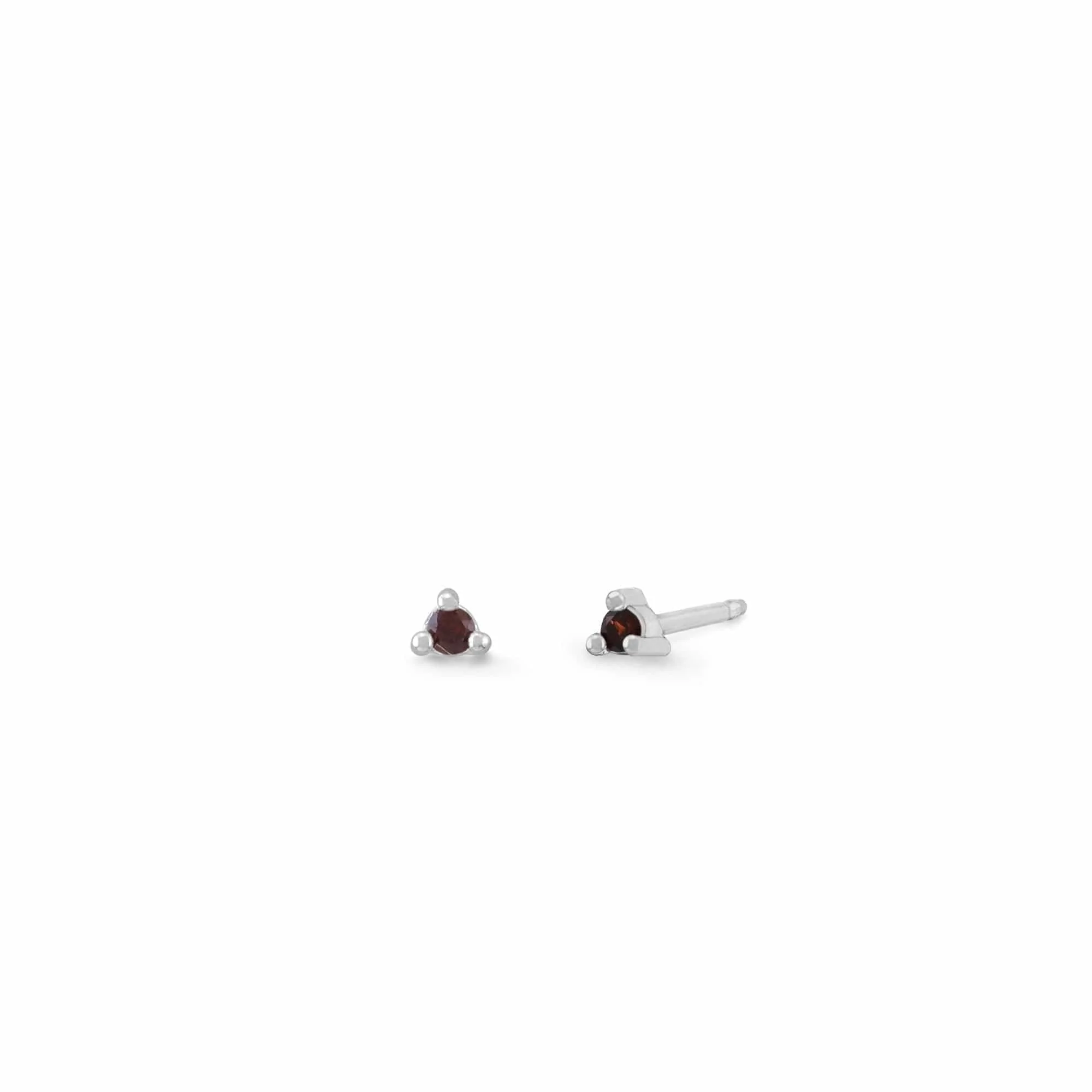 Aria Mini Dot Gemstone Studs - Image 4