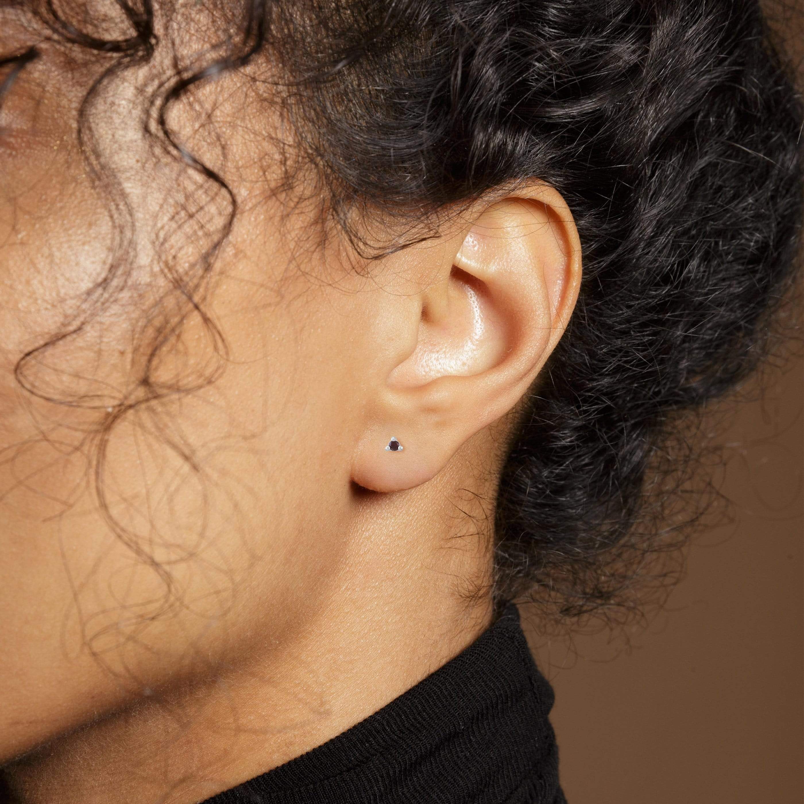 Aria Mini Dot Gemstone Studs - Image 5