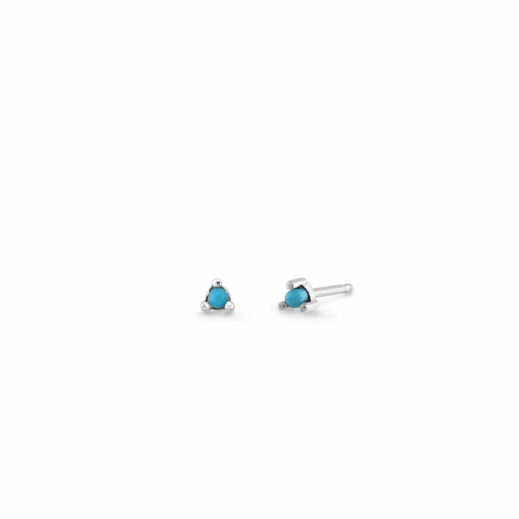 Aria Mini Dot Gemstone Studs - Image 6