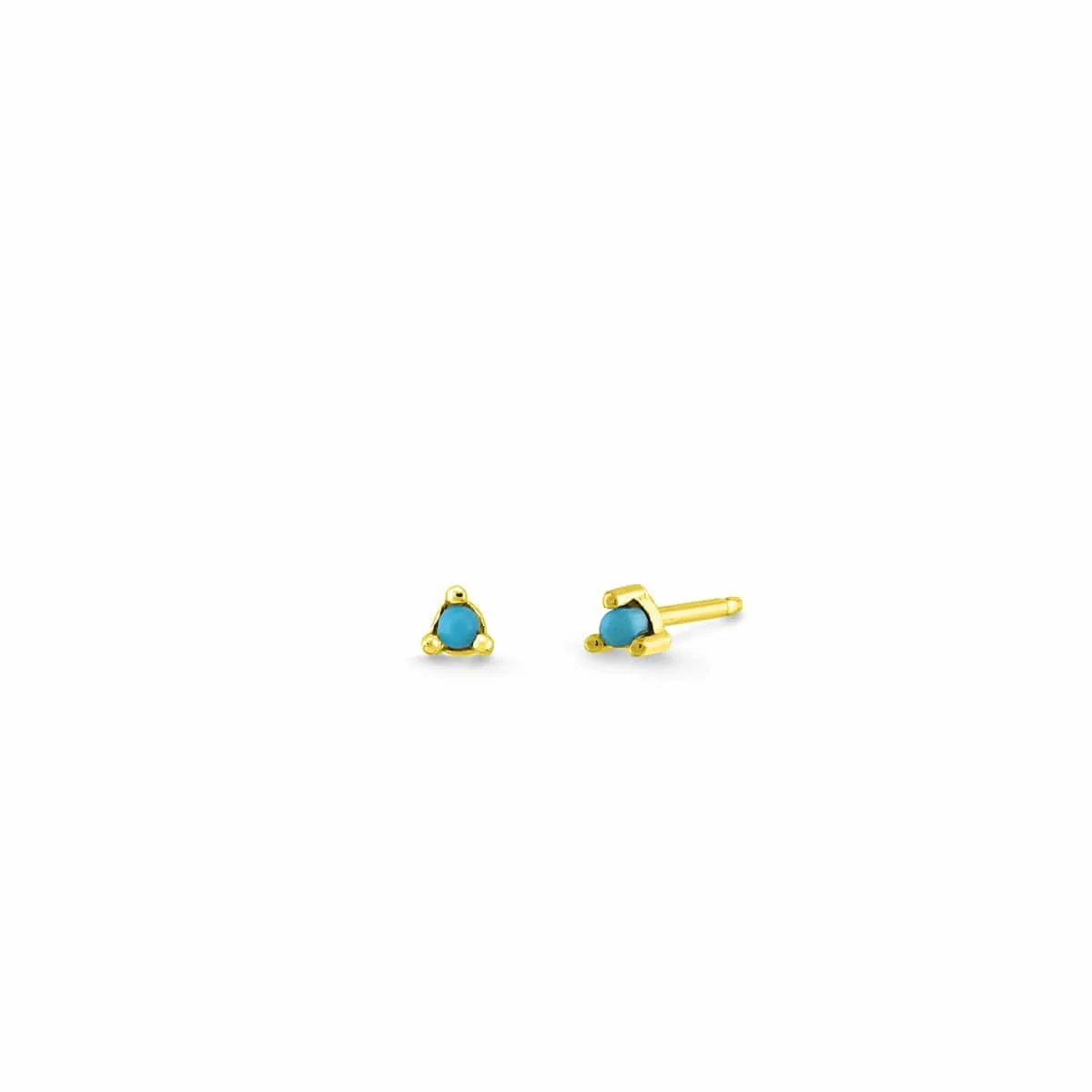 Aria Mini Dot Gemstone Studs - Image 7