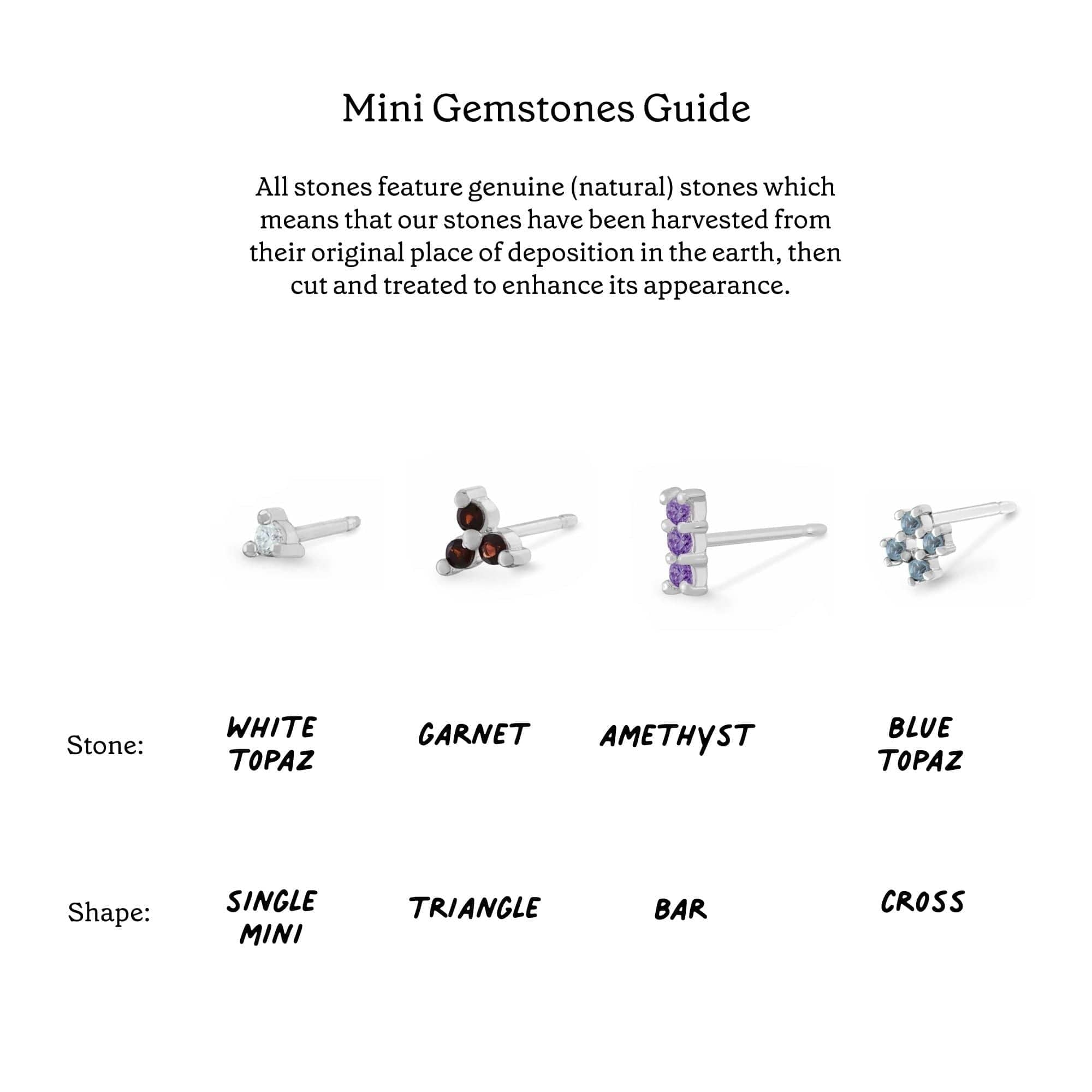 Aria Mini Dot Gemstone Studs - Image 9