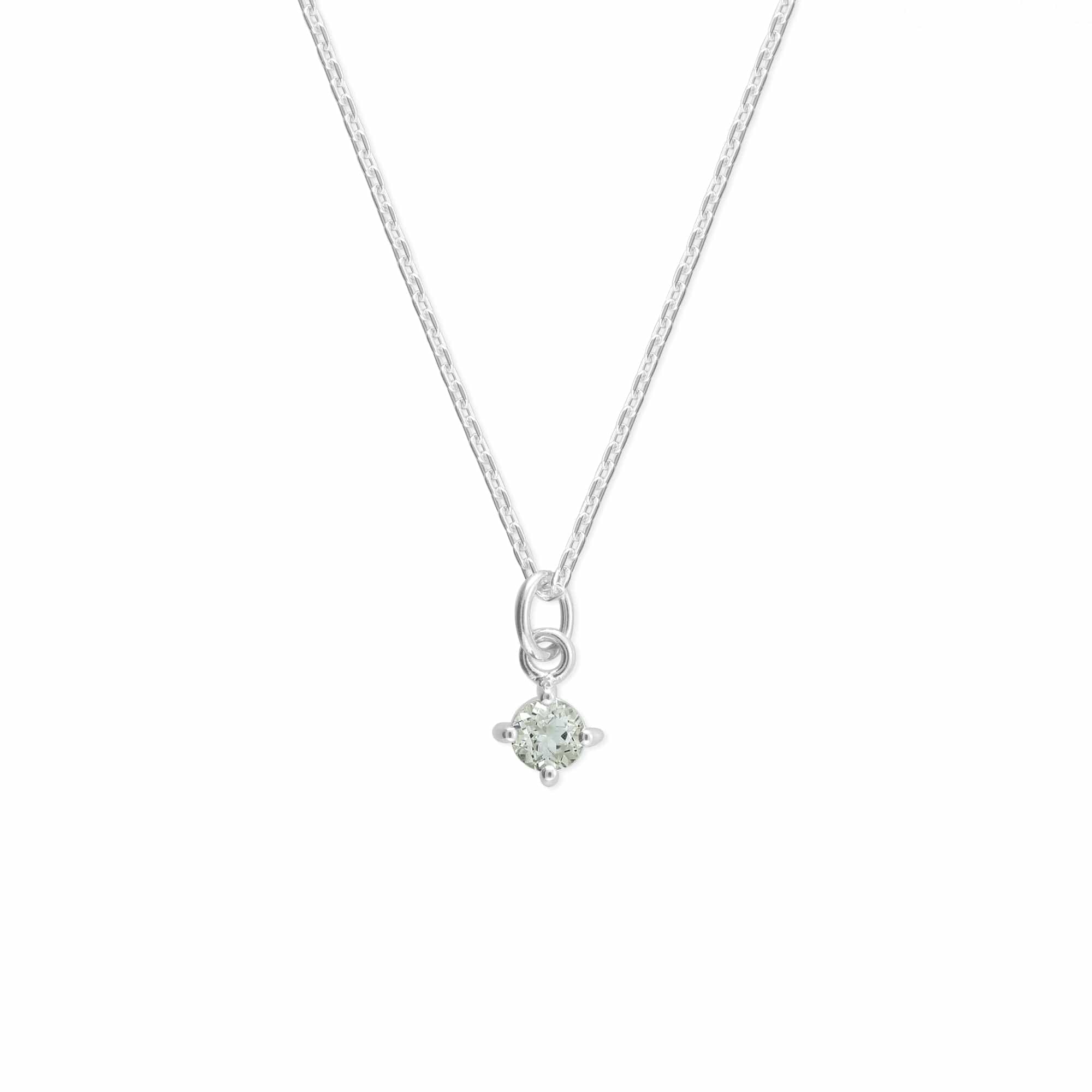 Aria Round Gemstone Necklace