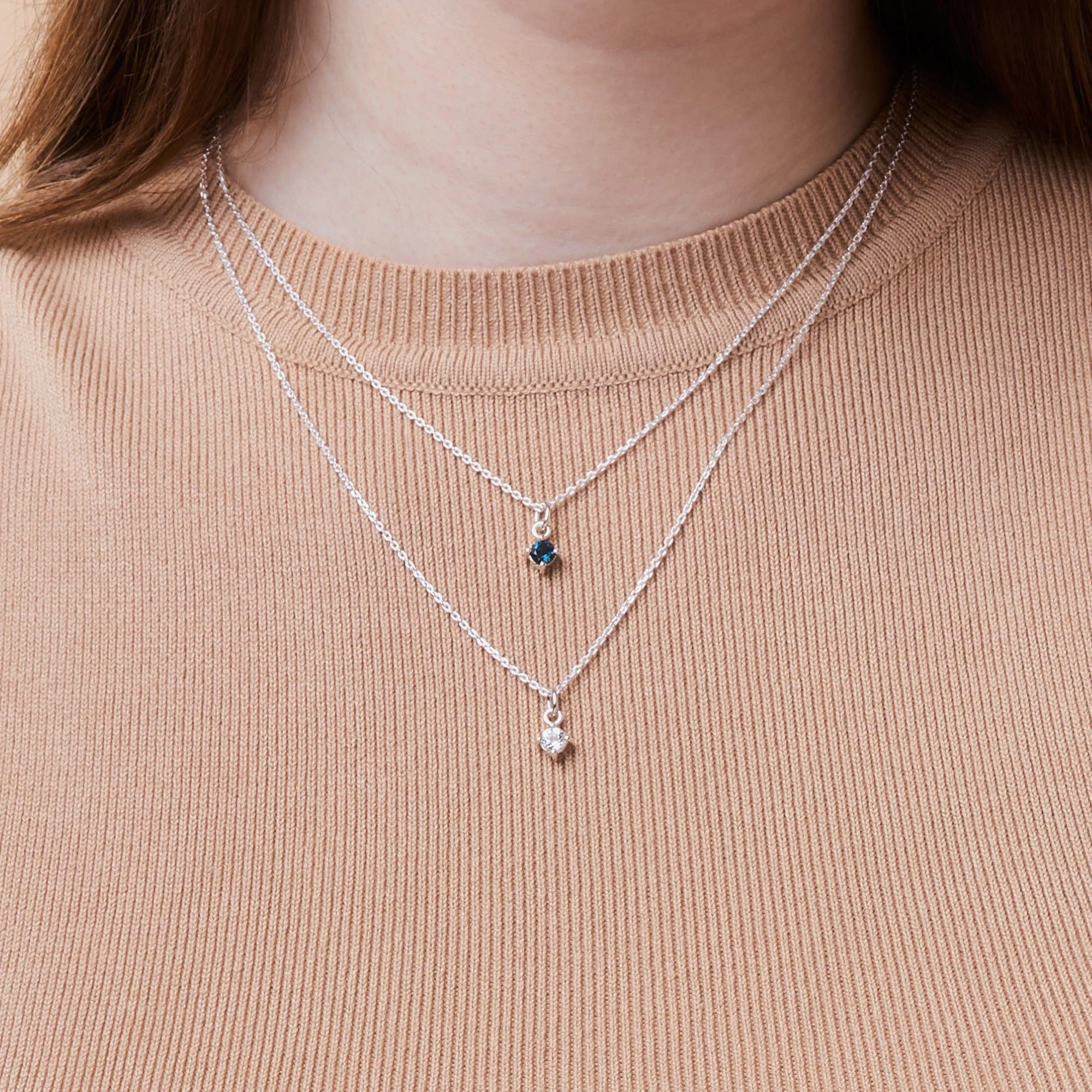 Aria Round Gemstone Necklace - Image 10
