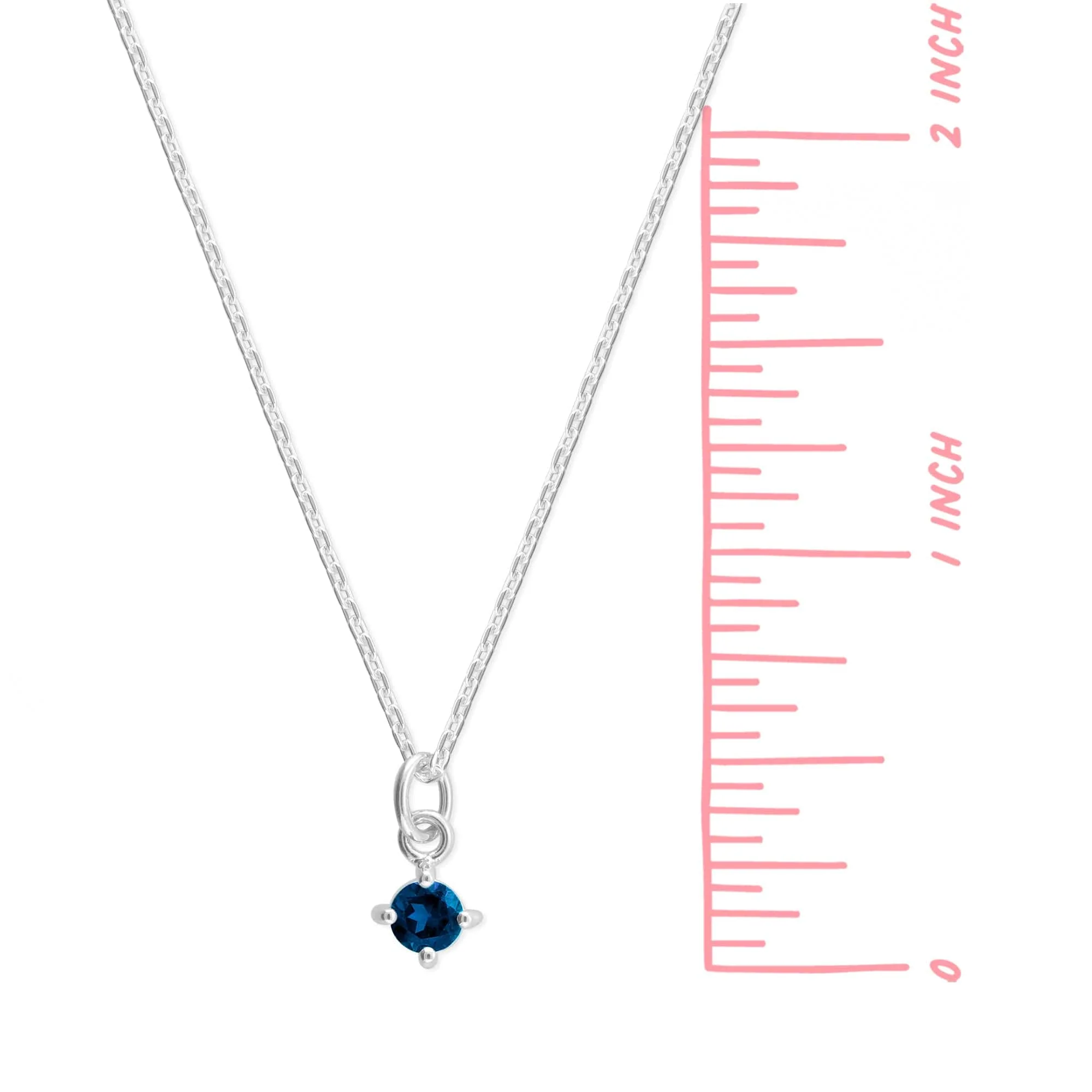 Aria Round Gemstone Necklace - Image 12