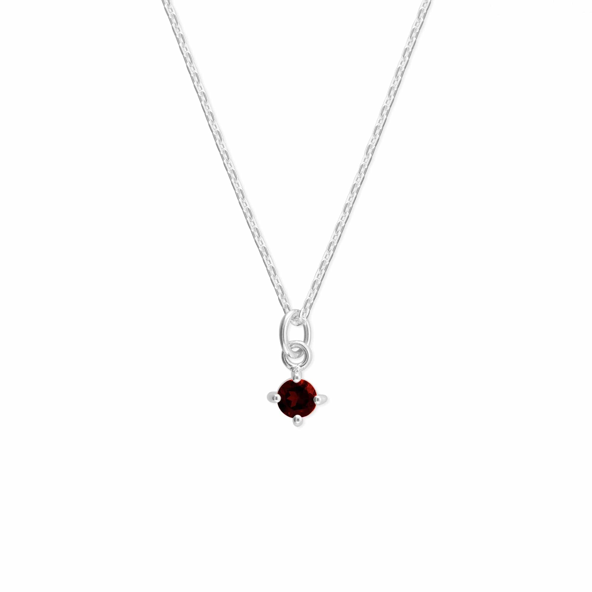 Aria Round Gemstone Necklace - Image 3
