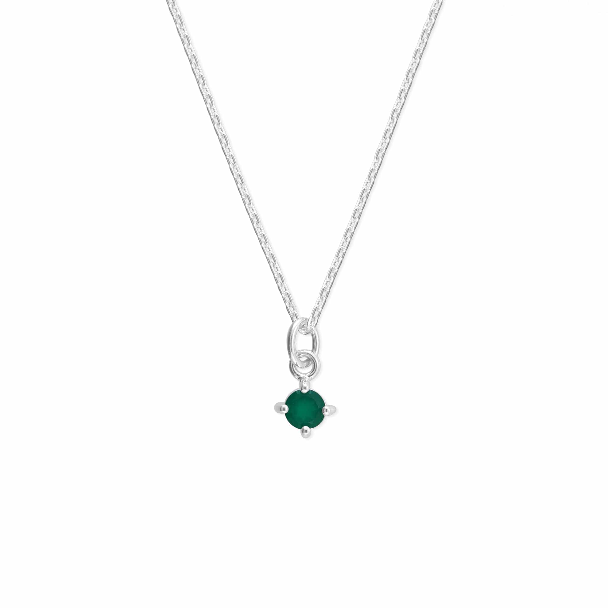 Aria Round Gemstone Necklace - Image 6