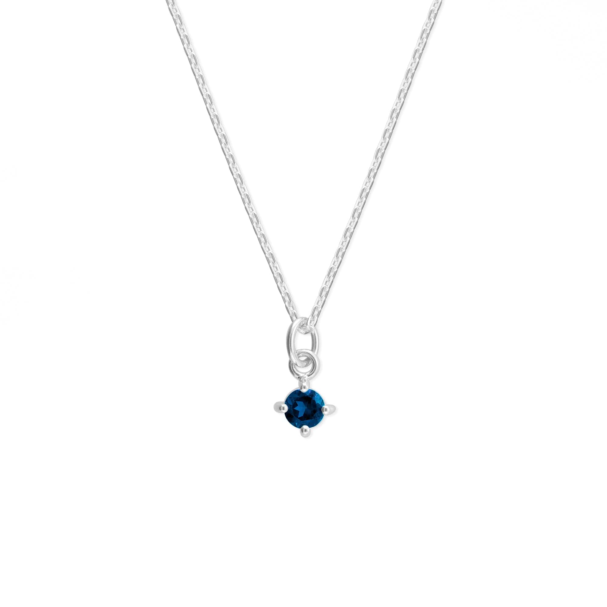 Aria Round Gemstone Necklace - Image 8