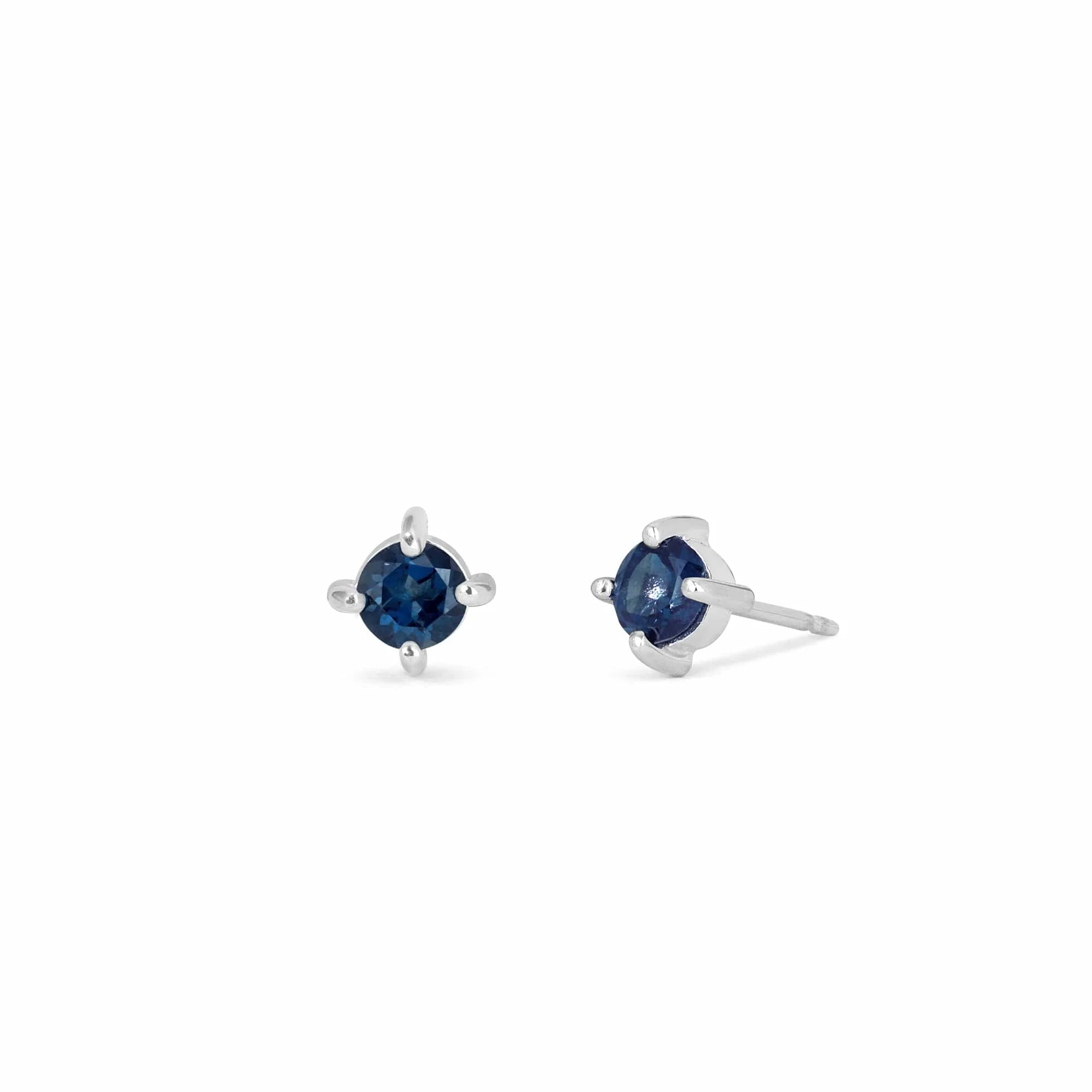 Aria Round Gemstone Studs - Image 7