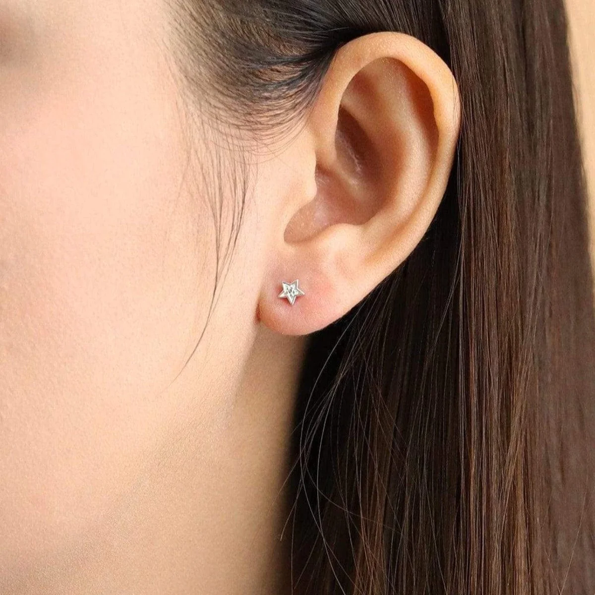 Aria Star and Moon Gemstone Studs - Image 3