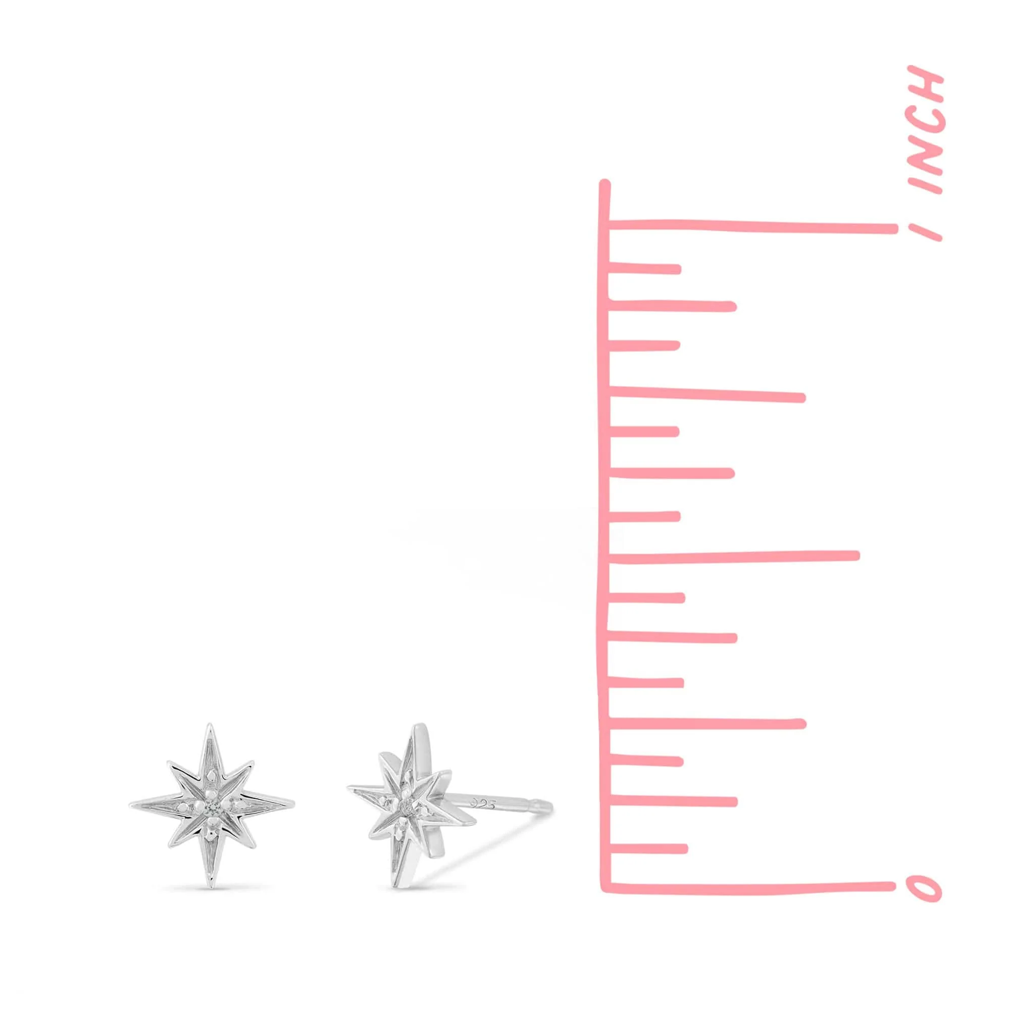 Aria Starburst Gemstone Studs - Image 3