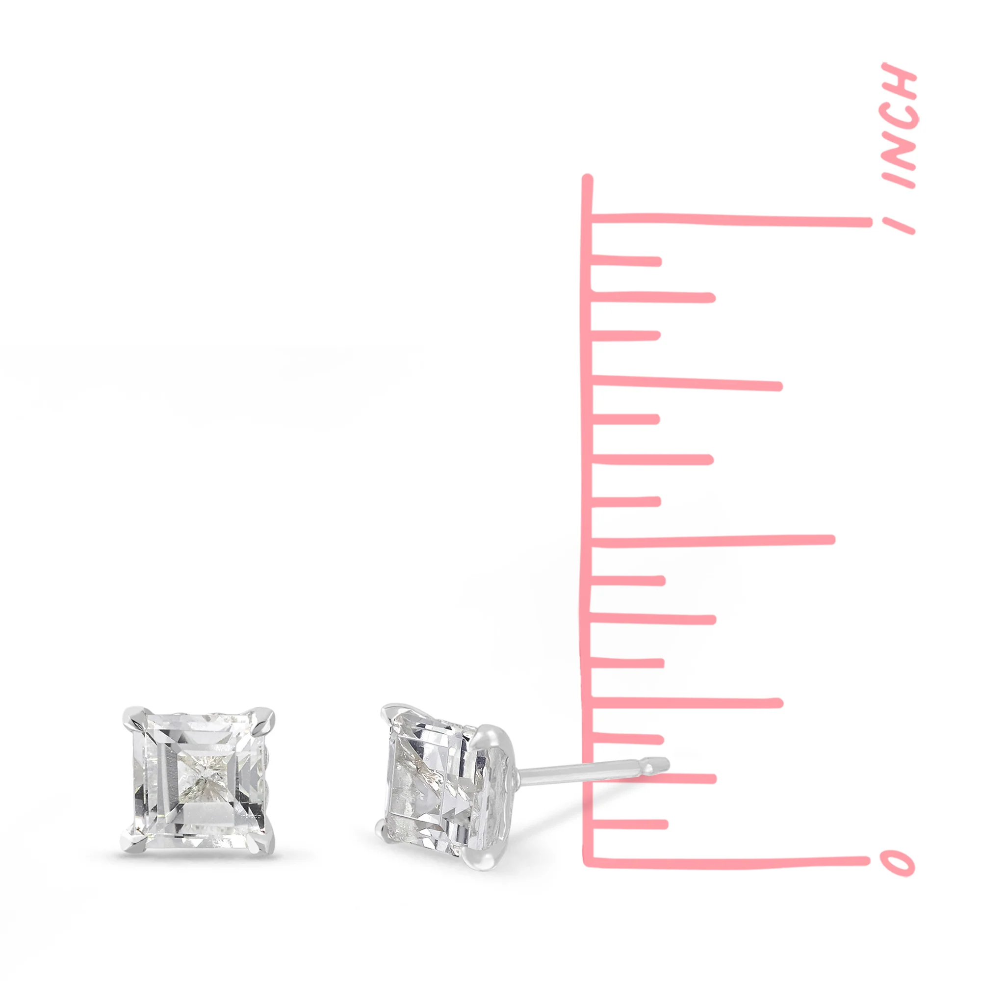 Aria Step Cut Gemstone Studs - Image 7