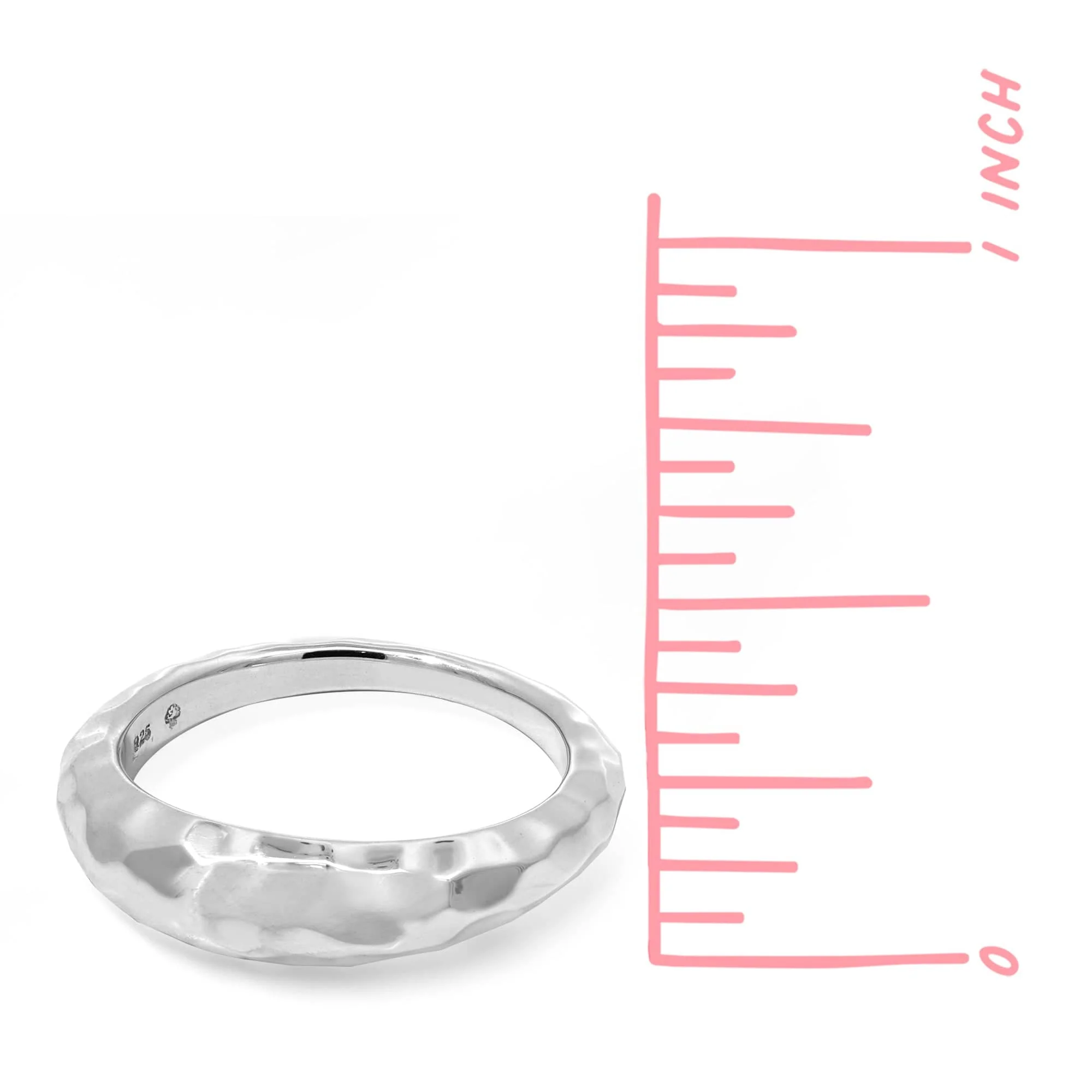 Ariana Organic Hammered Ring - Image 5