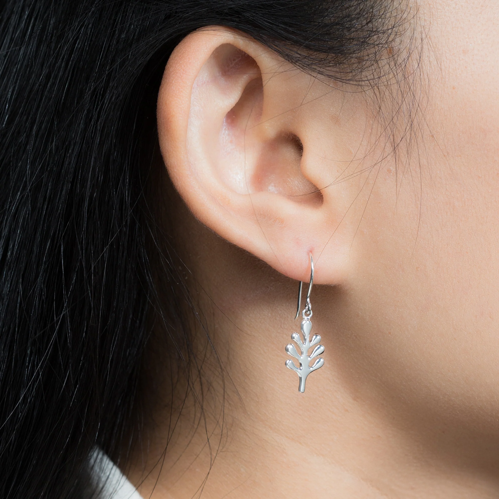Autumn Tree Branch Dangle Earrings - Image 2