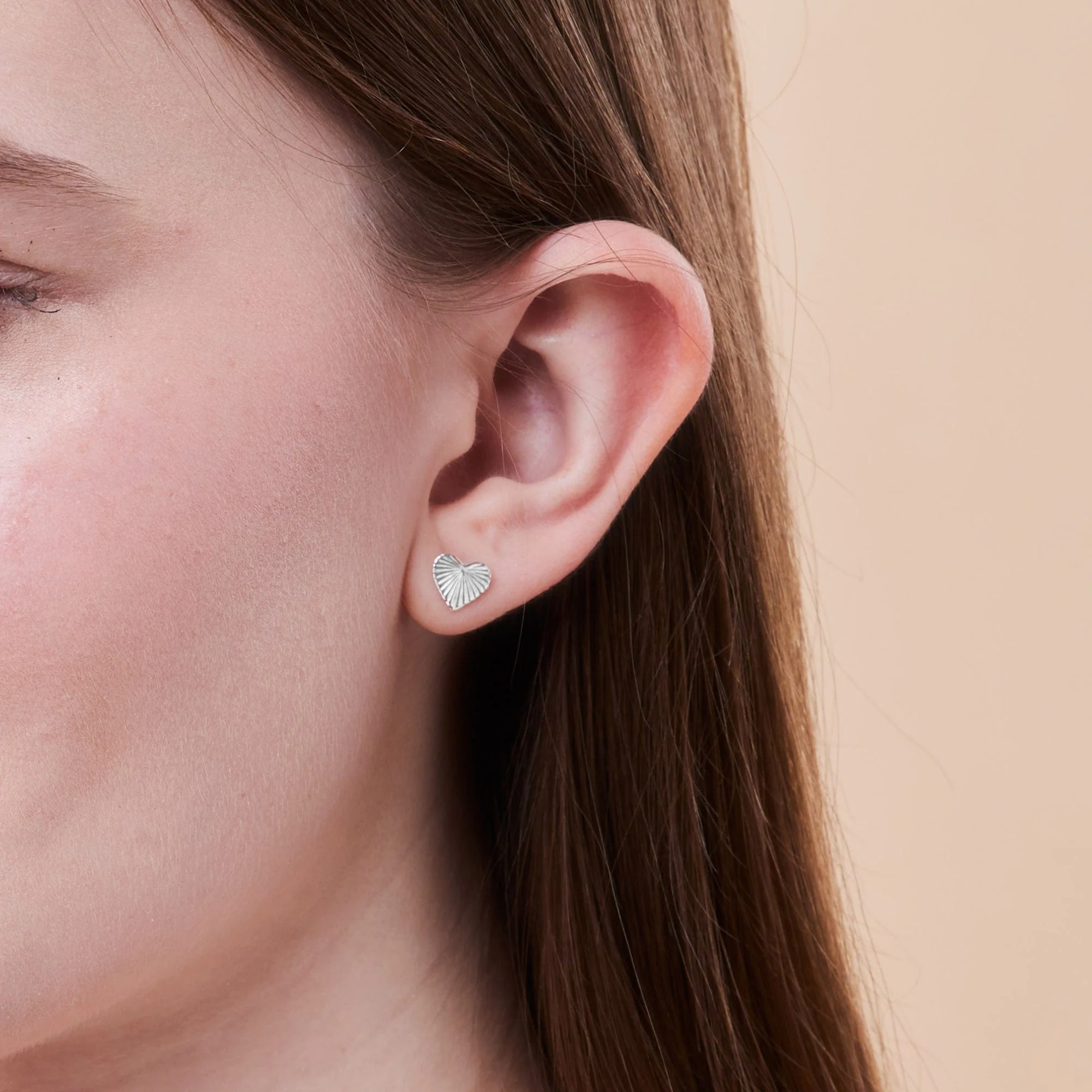 Ava Heart Studs - Image 3