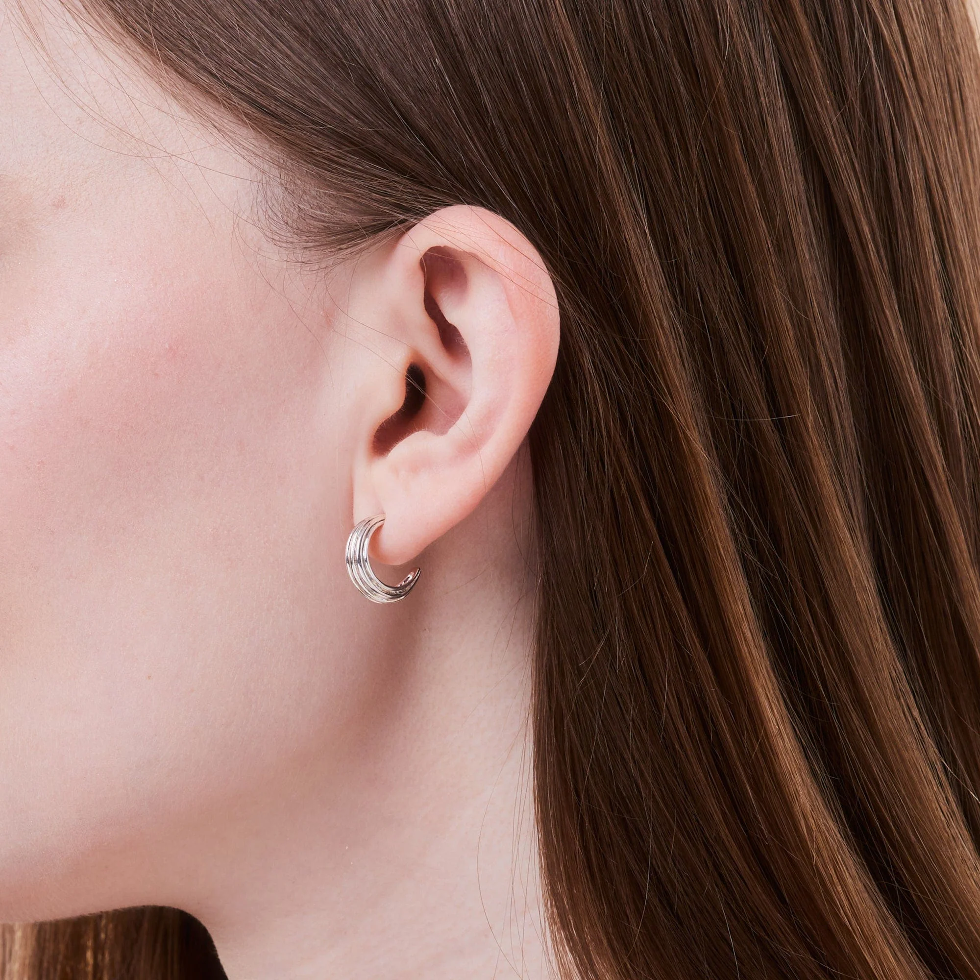 Ava Lined Hoops - Image 3