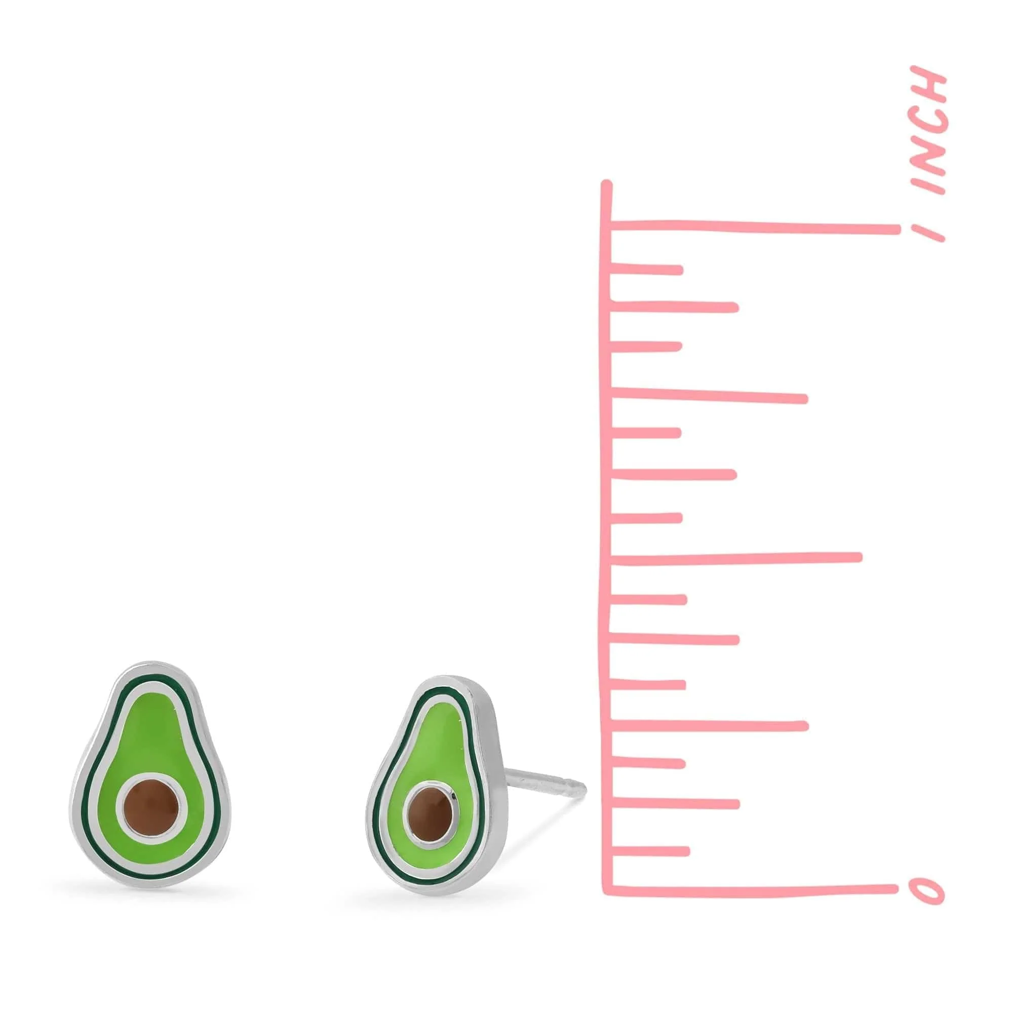 Avocado Stud Earrings - Image 4