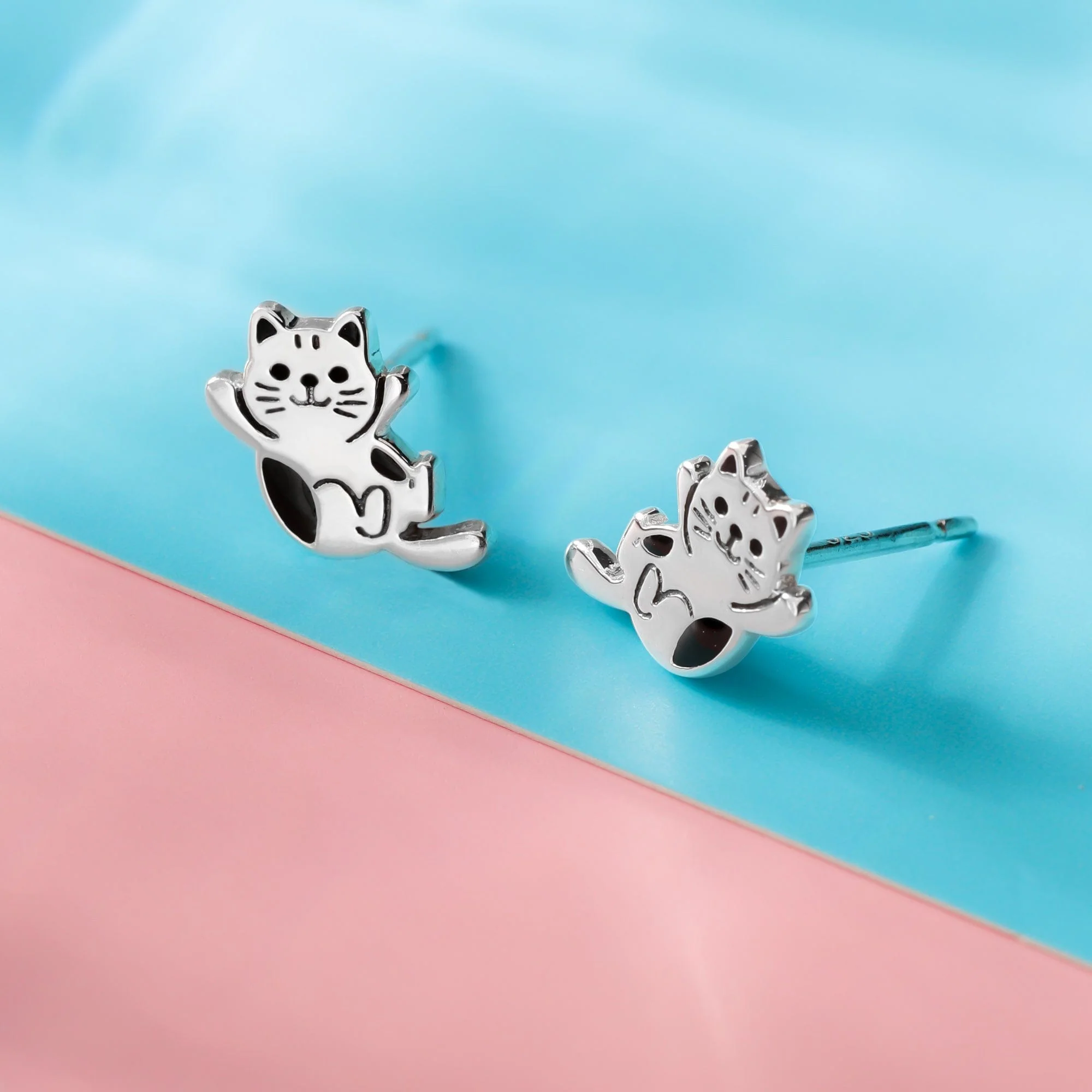 Baby Kitten Earring Studs - Image 3