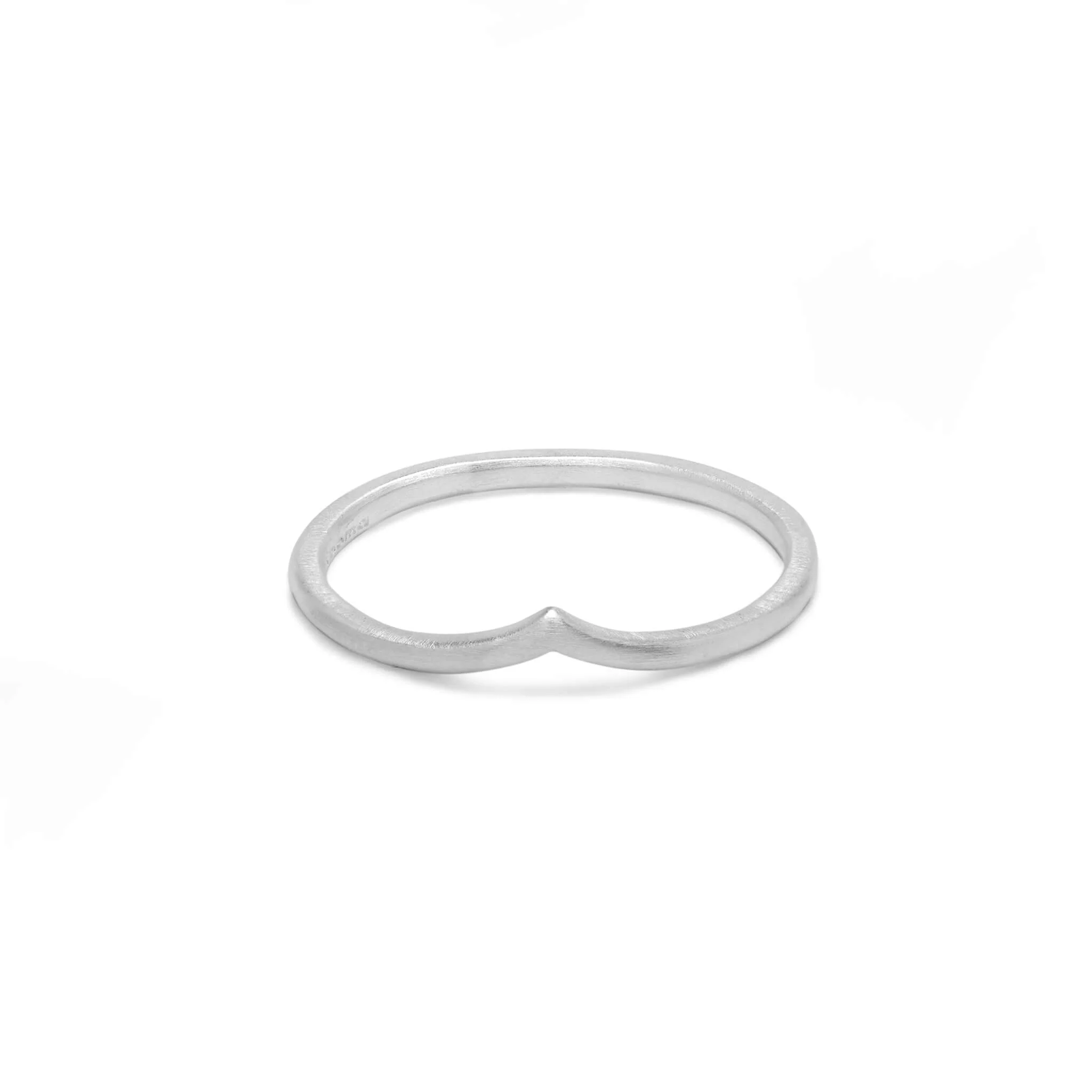 Belle Chevron Matte Ring