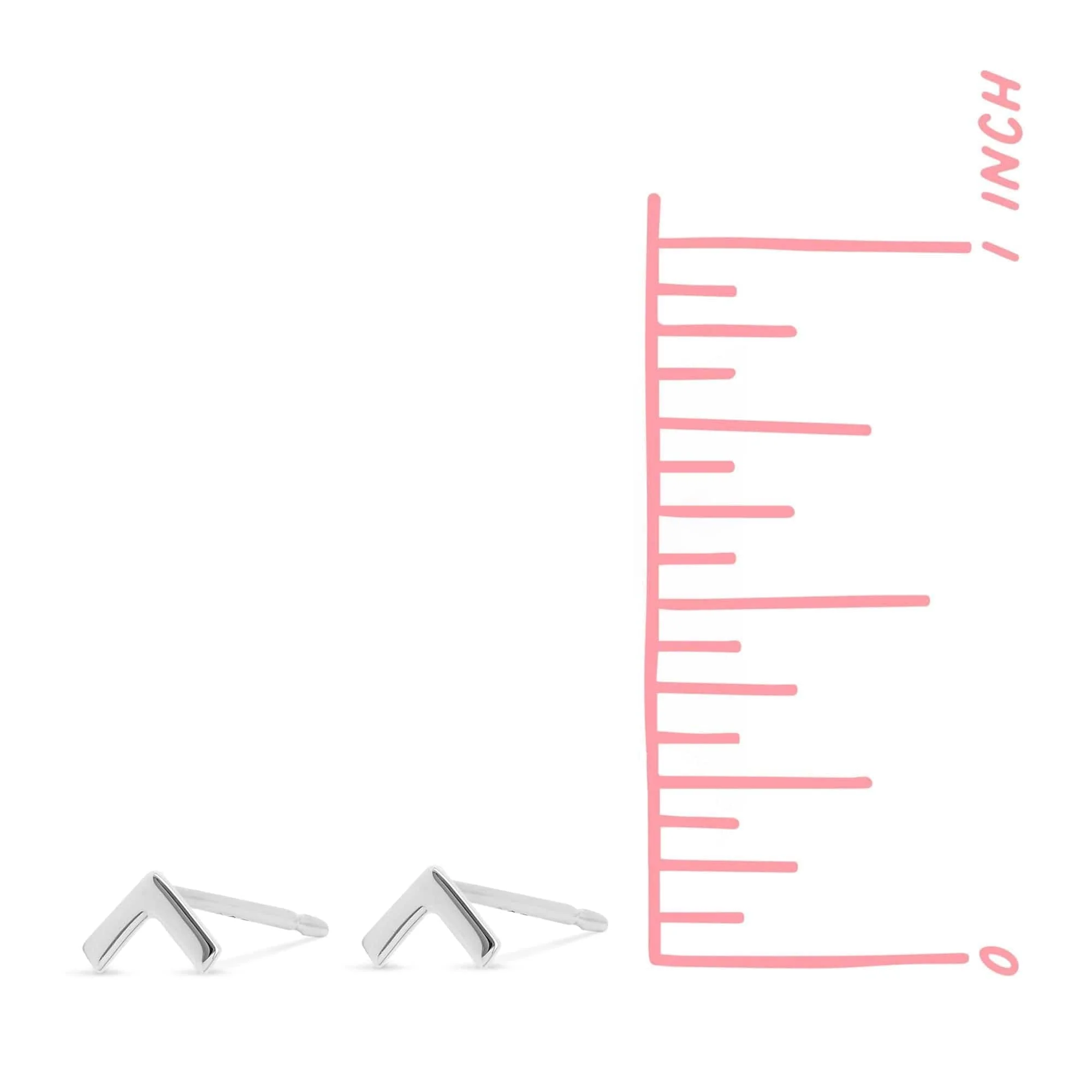 Belle Chevron Studs - Image 6
