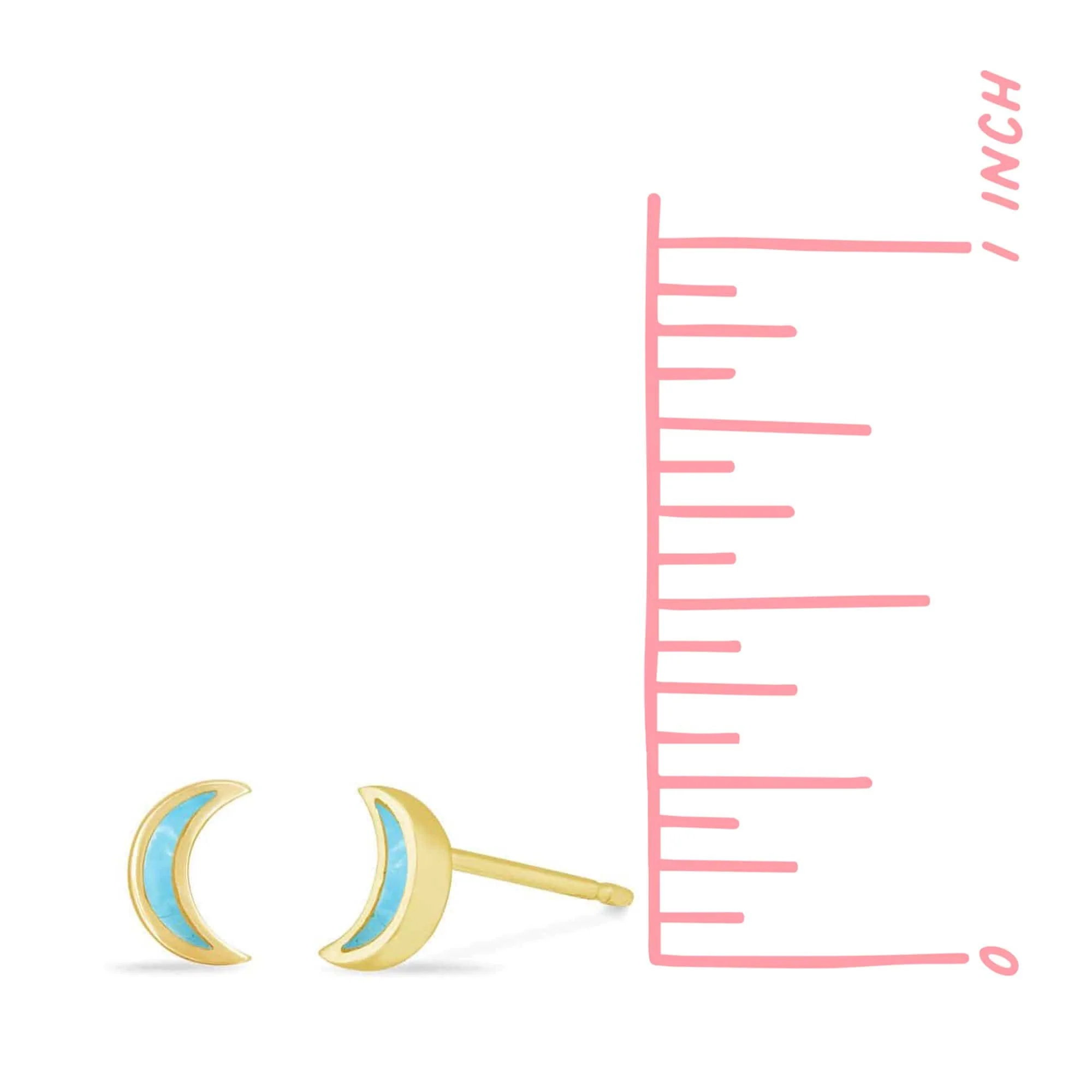 Belle Crescent Studs - Image 8