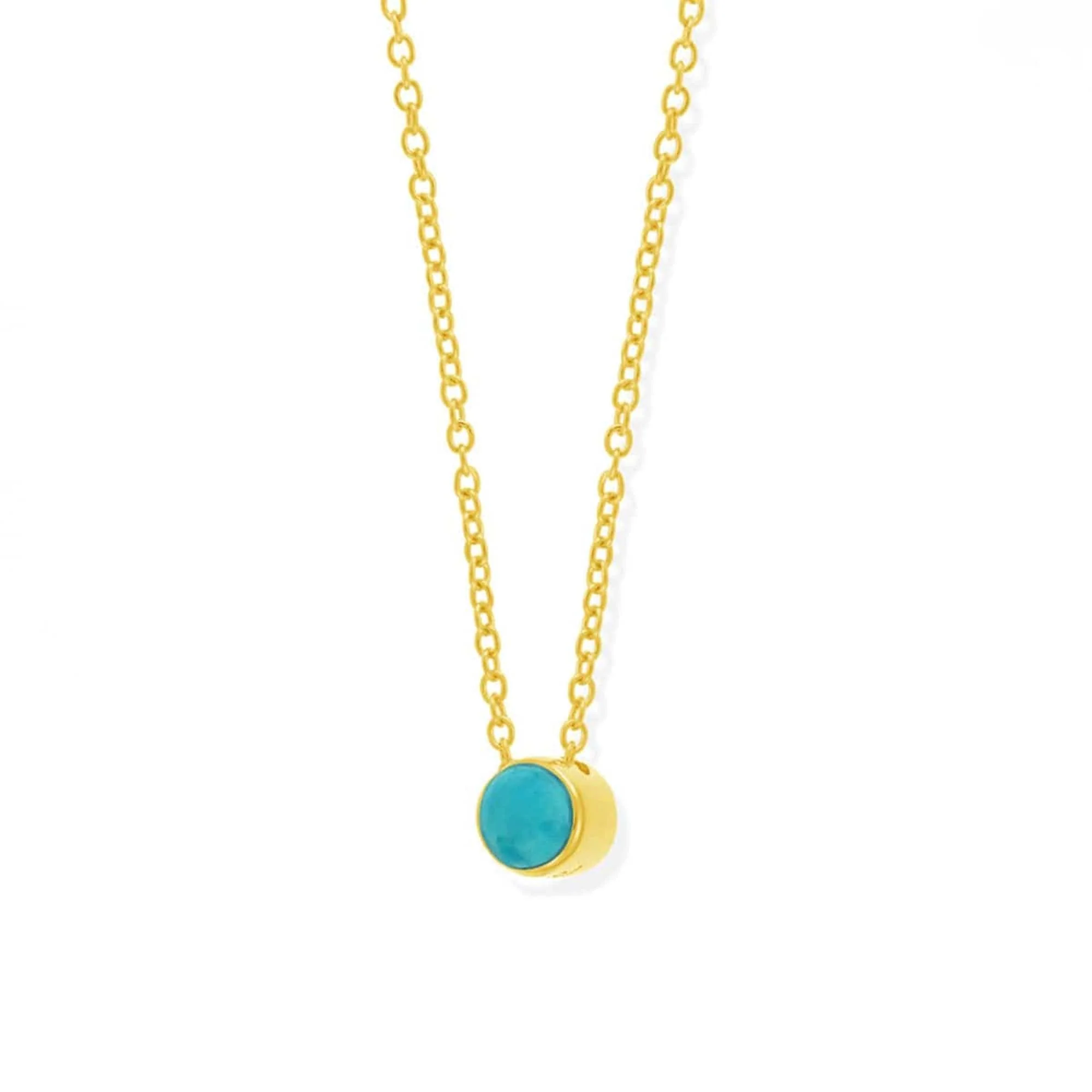 Belle Dot Pendant Necklace Gold