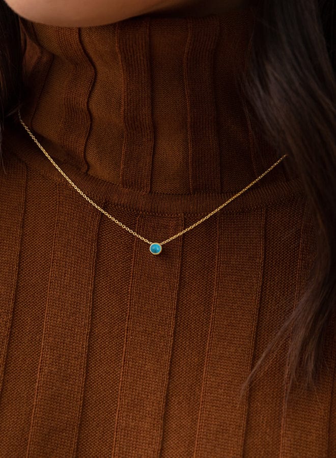 Belle Dot Pendant Necklace Gold - Image 3