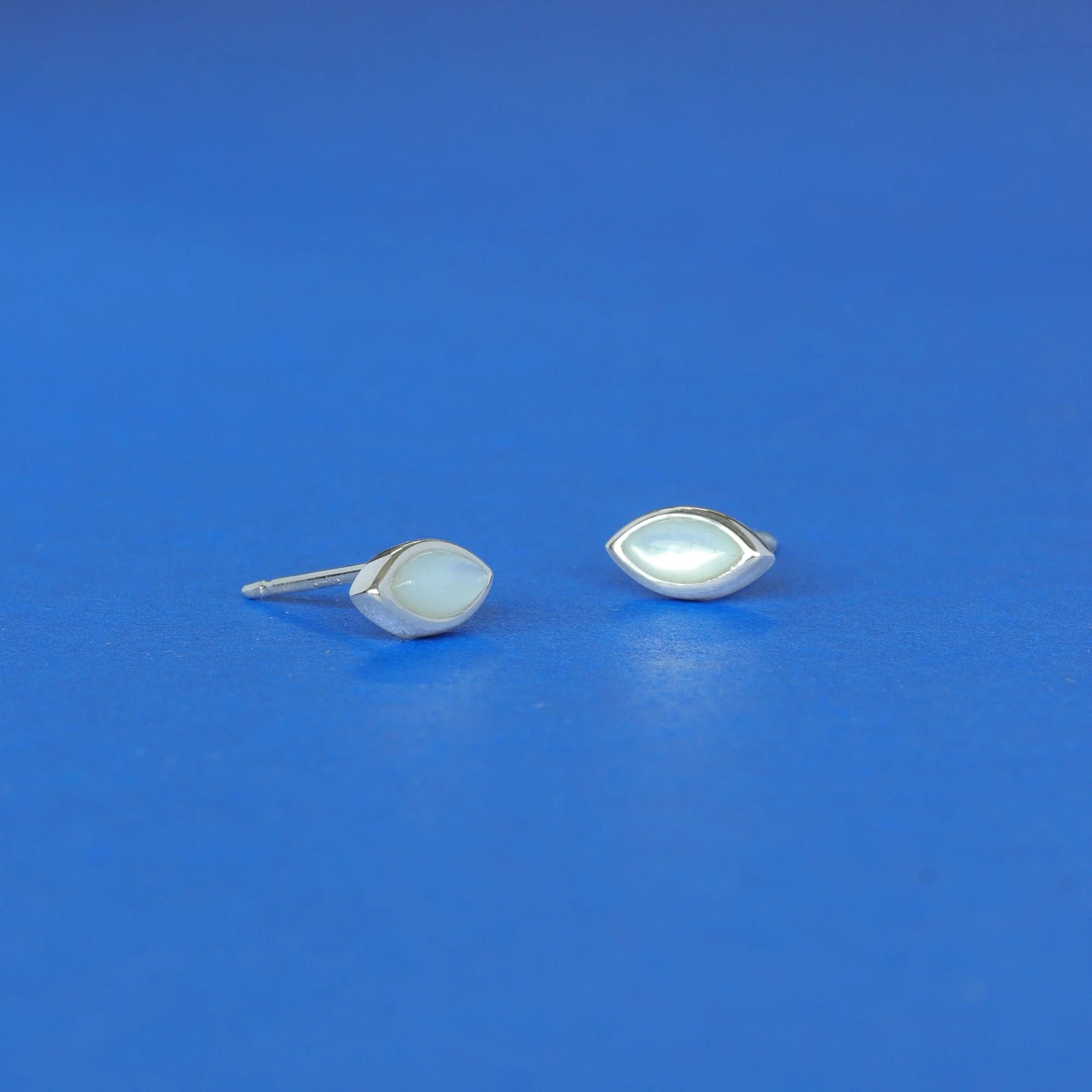 Belle Evil Eye Stud Earrings with Stone - Image 6
