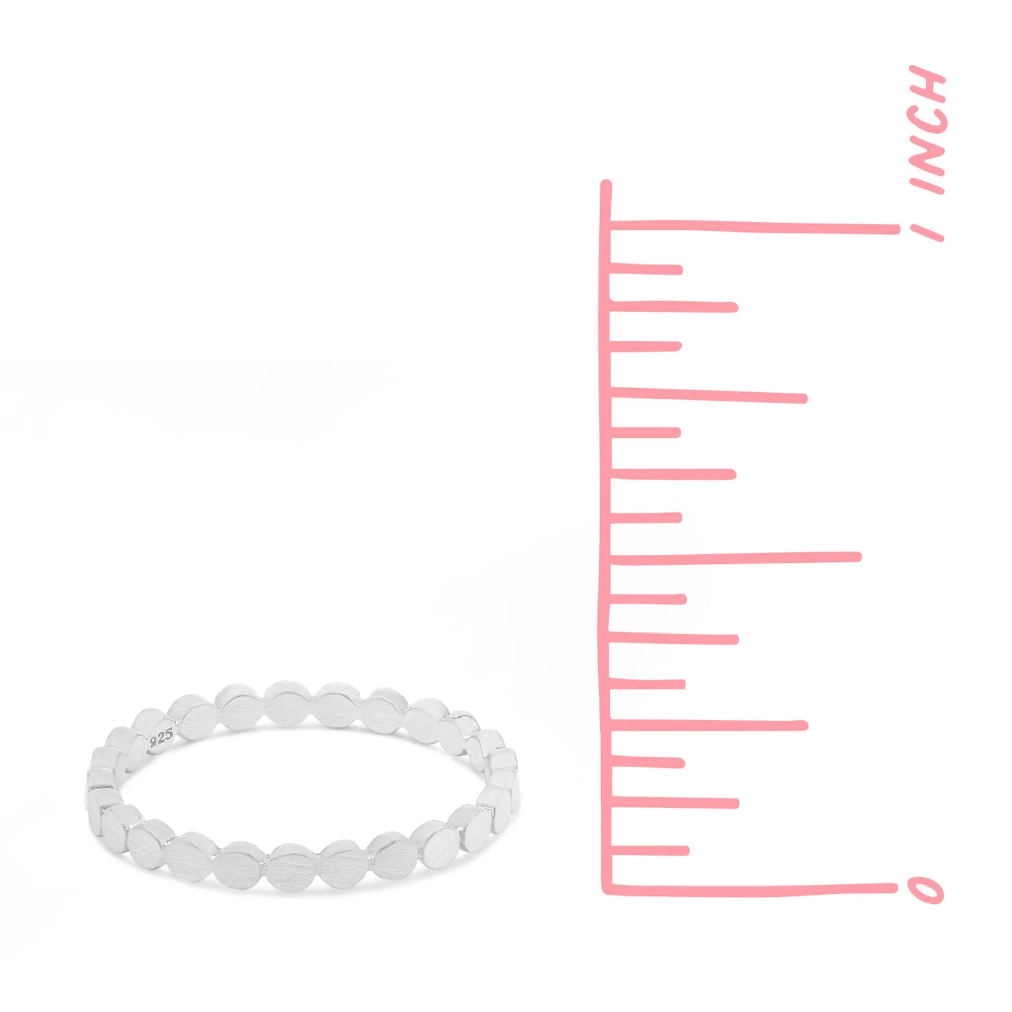 Belle Flat Dot Matte Ring - Image 4
