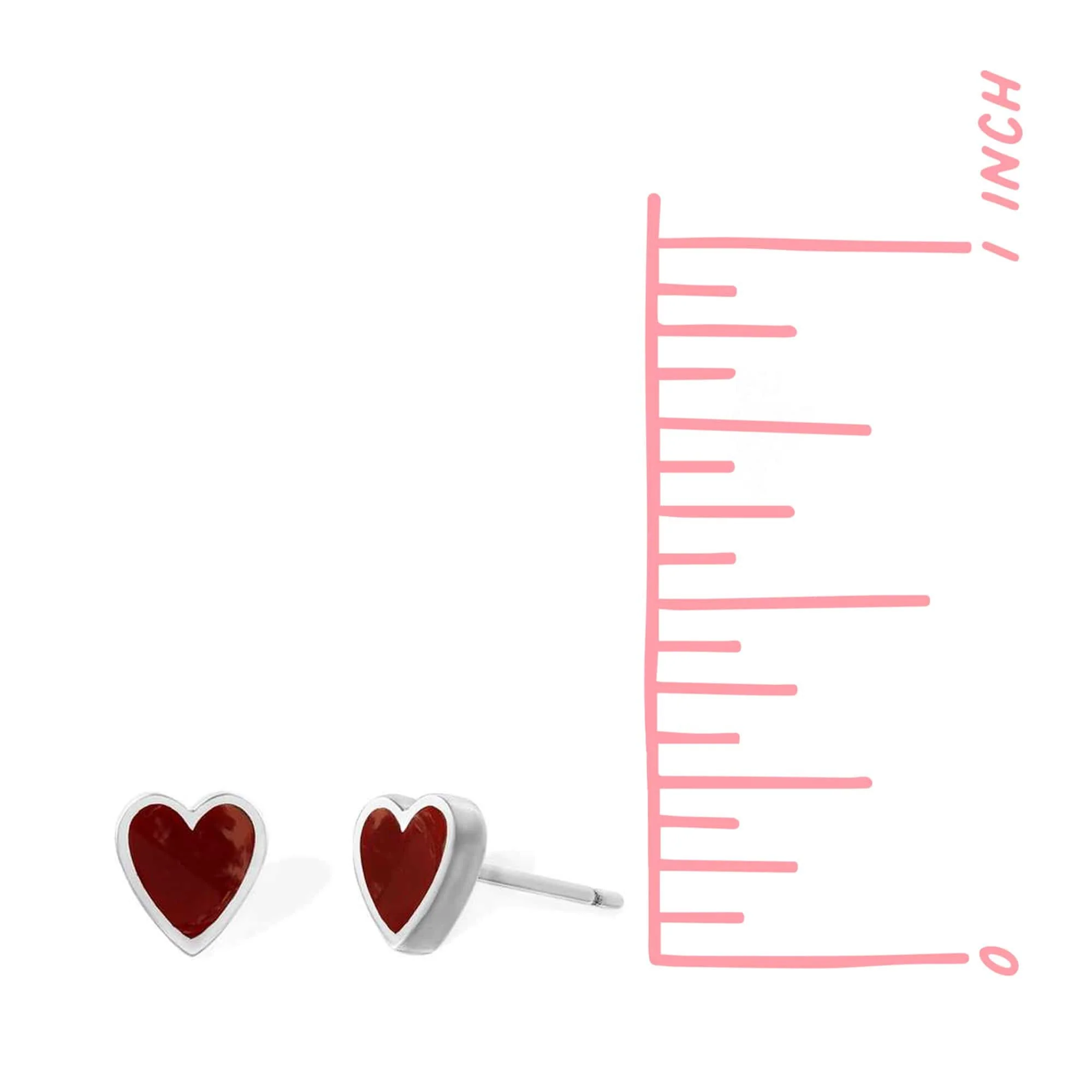 Belle Heart Studs Stone - Image 7