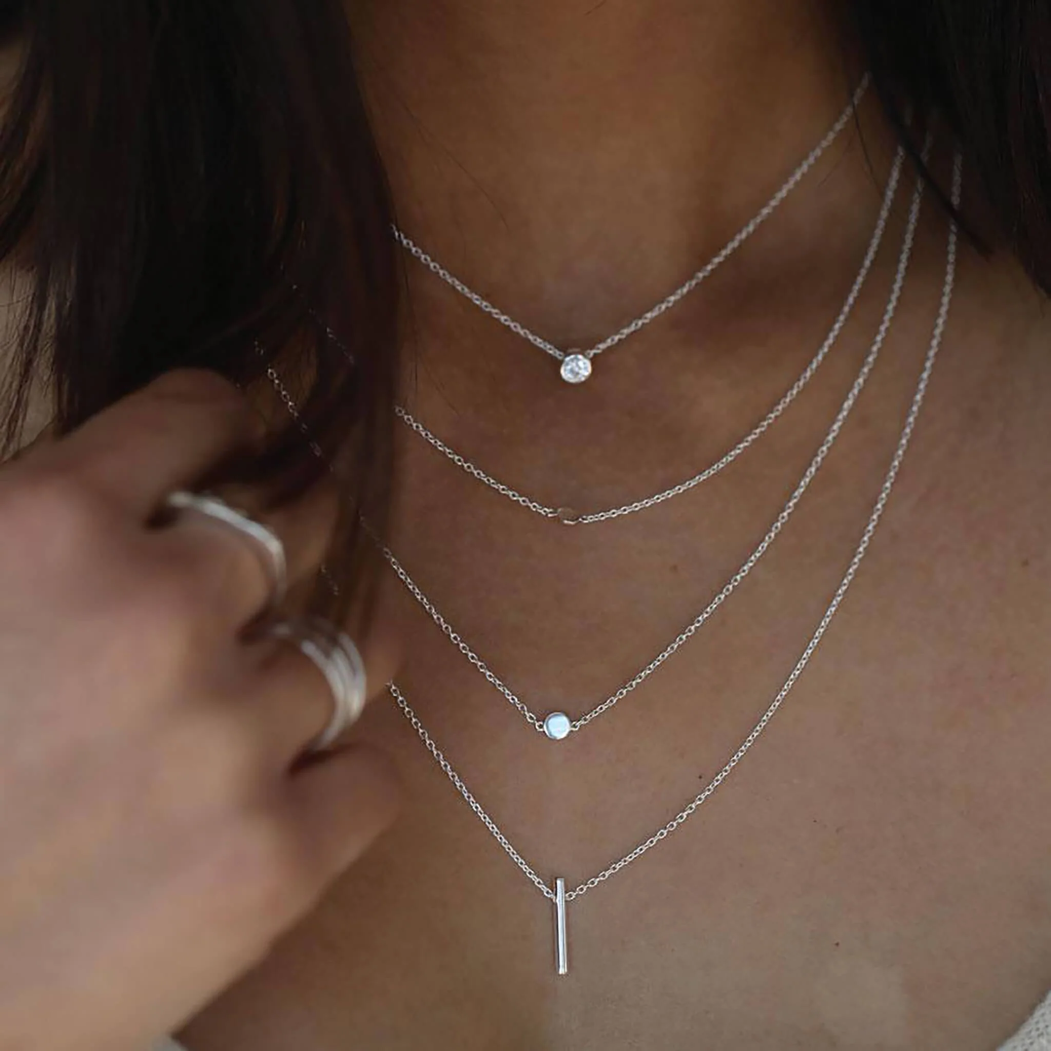 Belle Mini Dot Necklace - Image 4