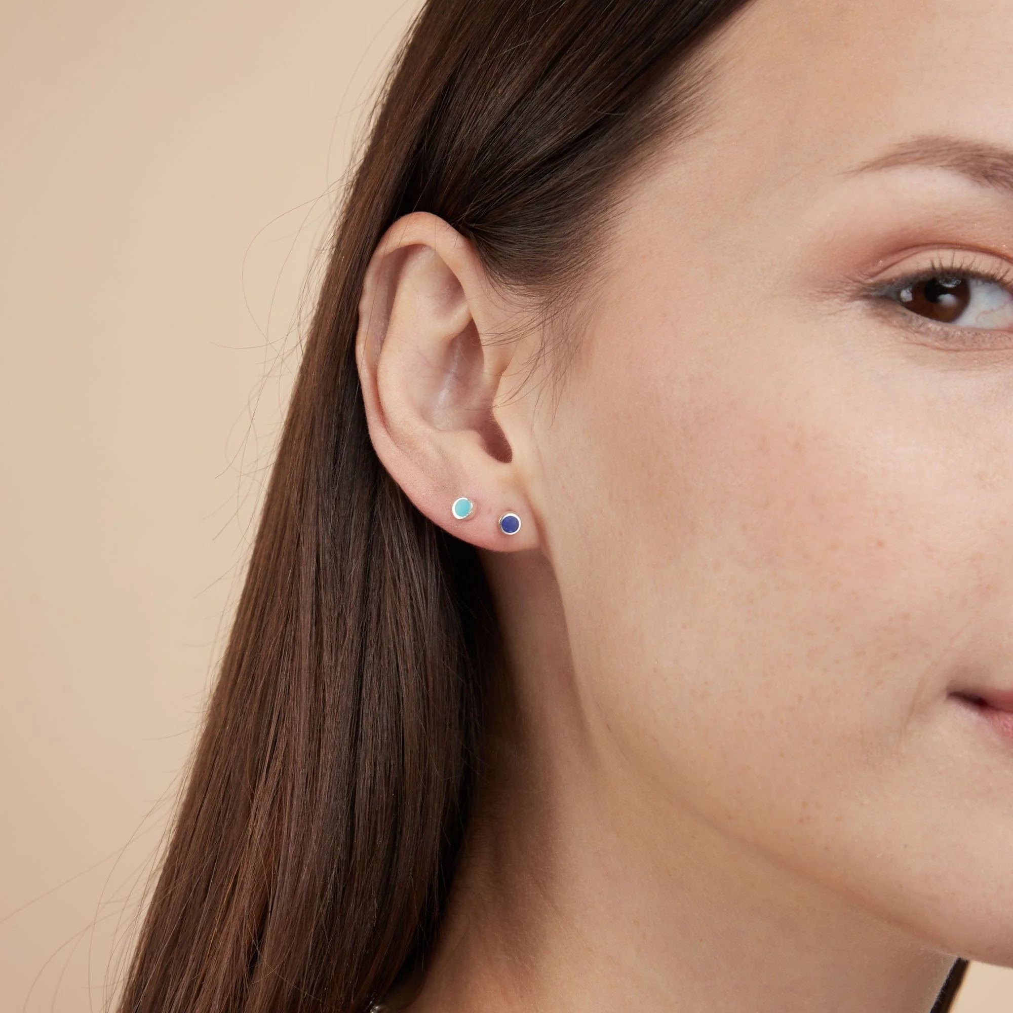 Belle Mini Studs with Stone - Image 21
