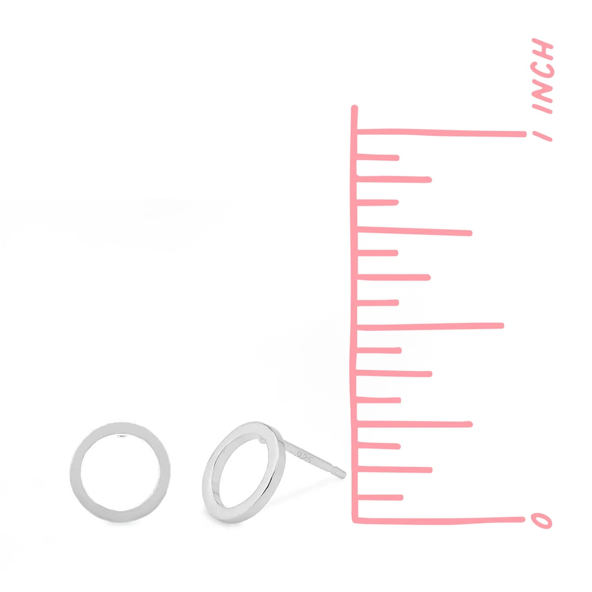 Belle Open Circle Studs - Image 4