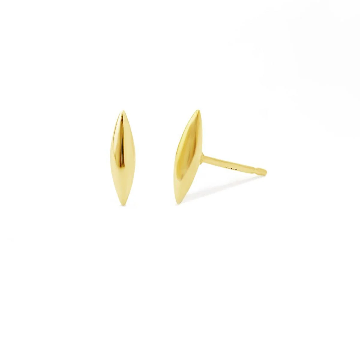 Belle Rounded Earrings Studs - Image 4