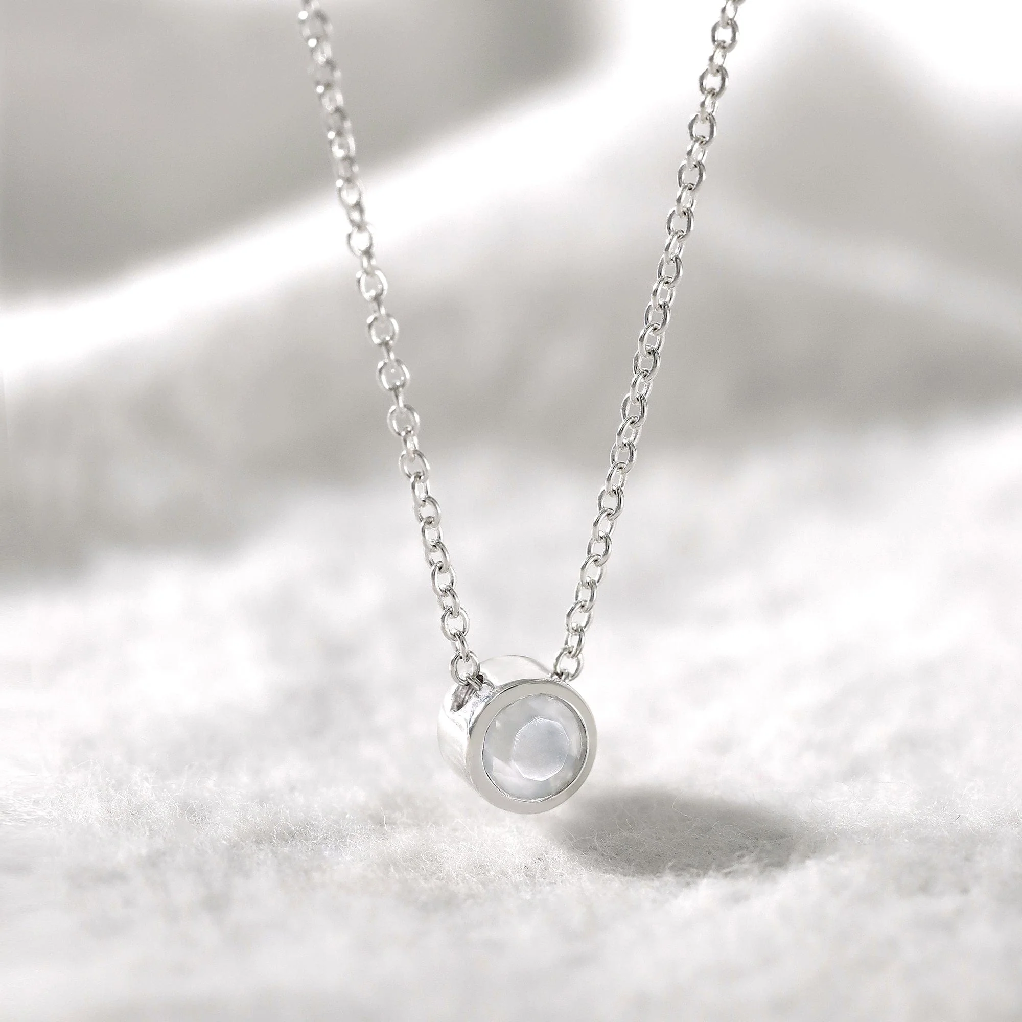 Belle Solo Birthstone Pendant Necklace - Image 12