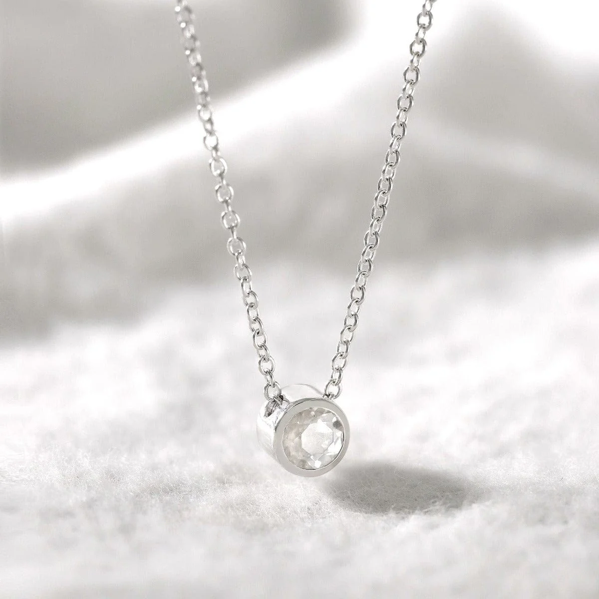 Belle Solo Birthstone Pendant Necklace - Image 14