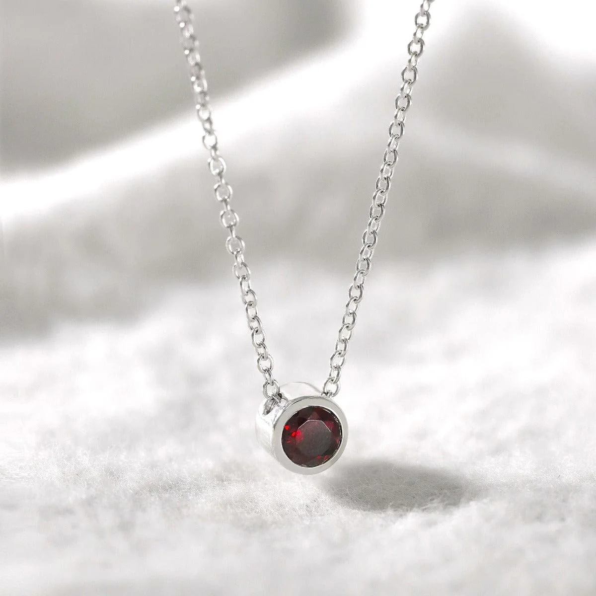 Belle Solo Birthstone Pendant Necklace - Image 16