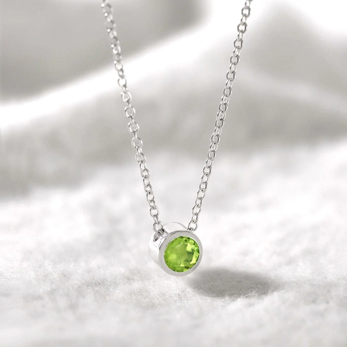 Belle Solo Birthstone Pendant Necklace - Image 22